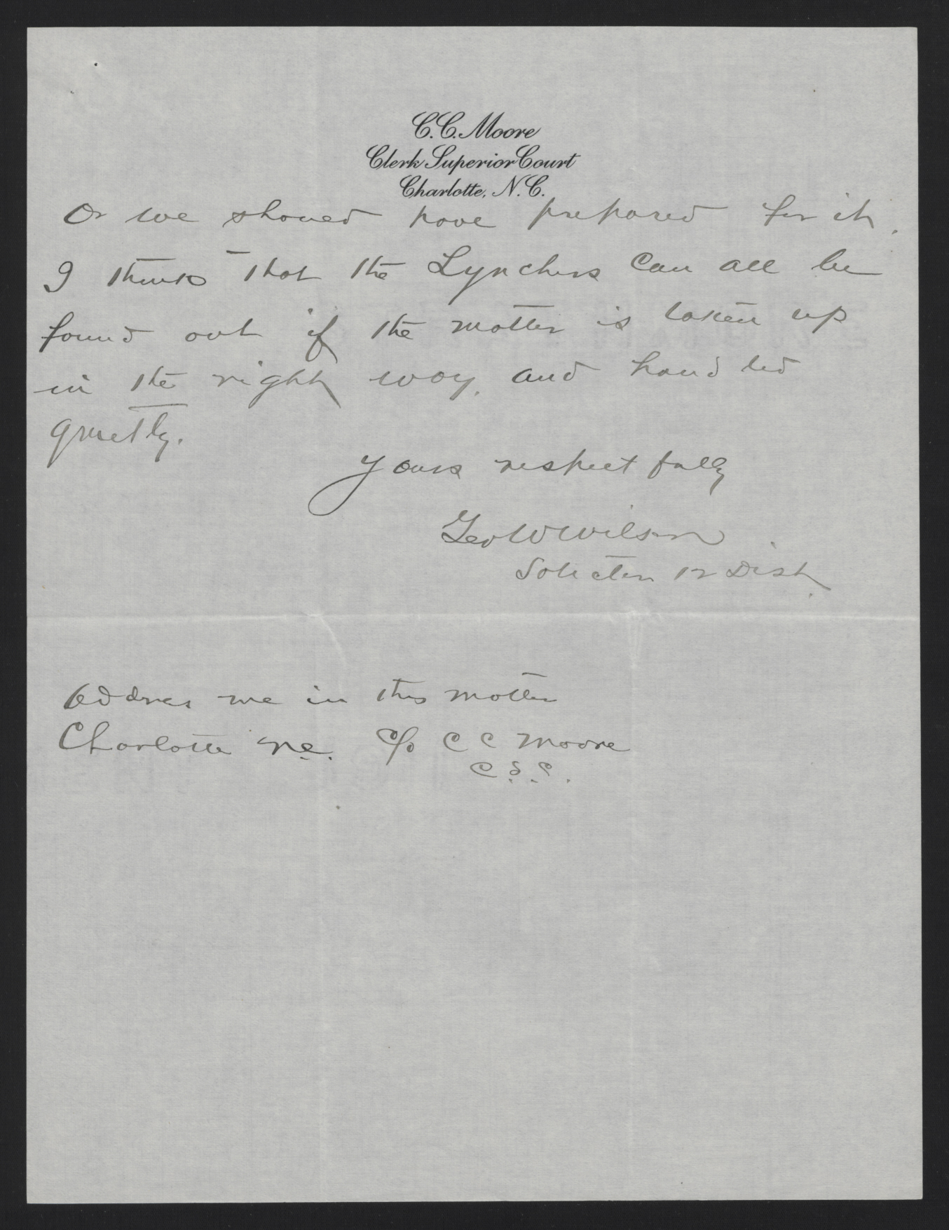 Letter from Wood to Craig, August 26, 1913, page 2