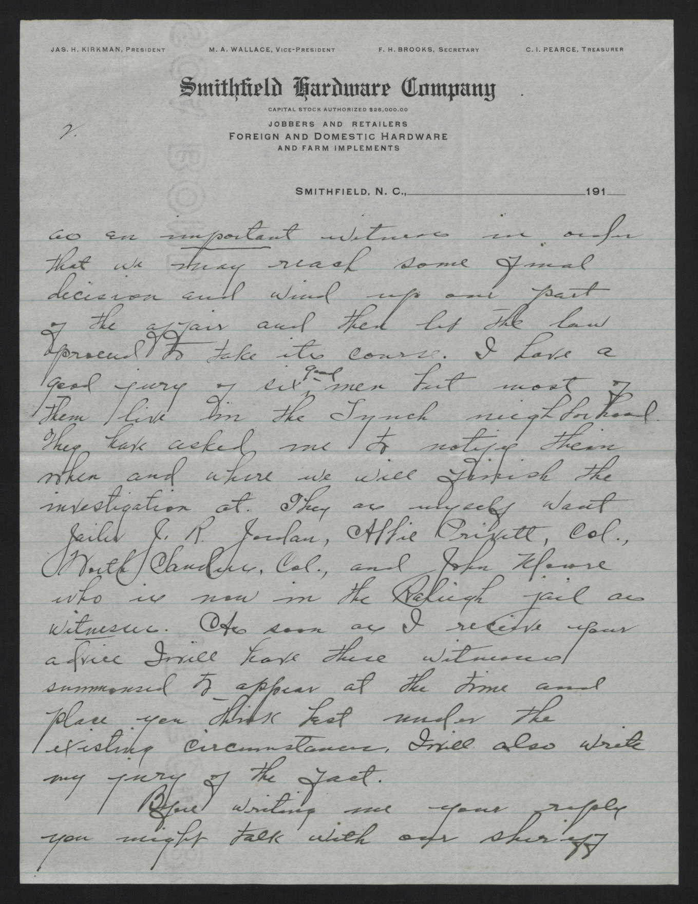 Letter from Kirkman to Craig, January 31, 1914, page 2