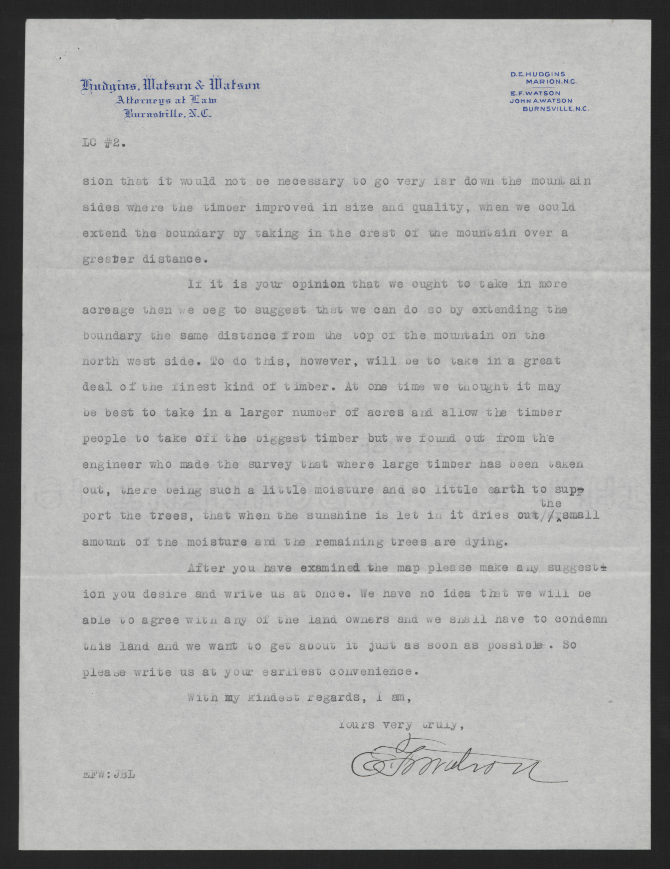 Letter from Watson to Craig, May 21, 1915, page 2