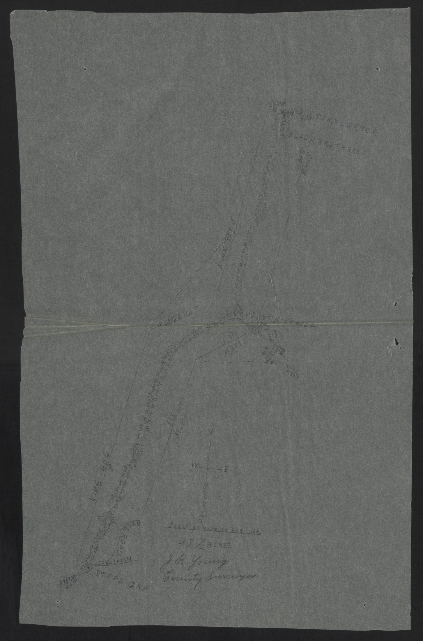 Survey of Proposed Mount Mitchell State Park Property, circa May 1915