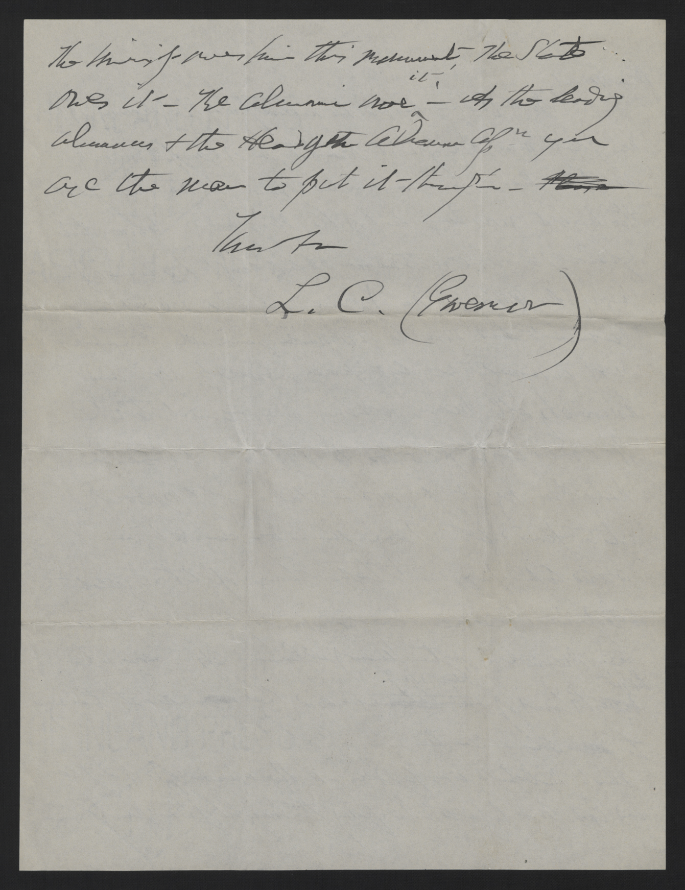 Draft of Letter from Locke Craig to Julian S. Carr written by George T. Winston, circa March 1916, page 2