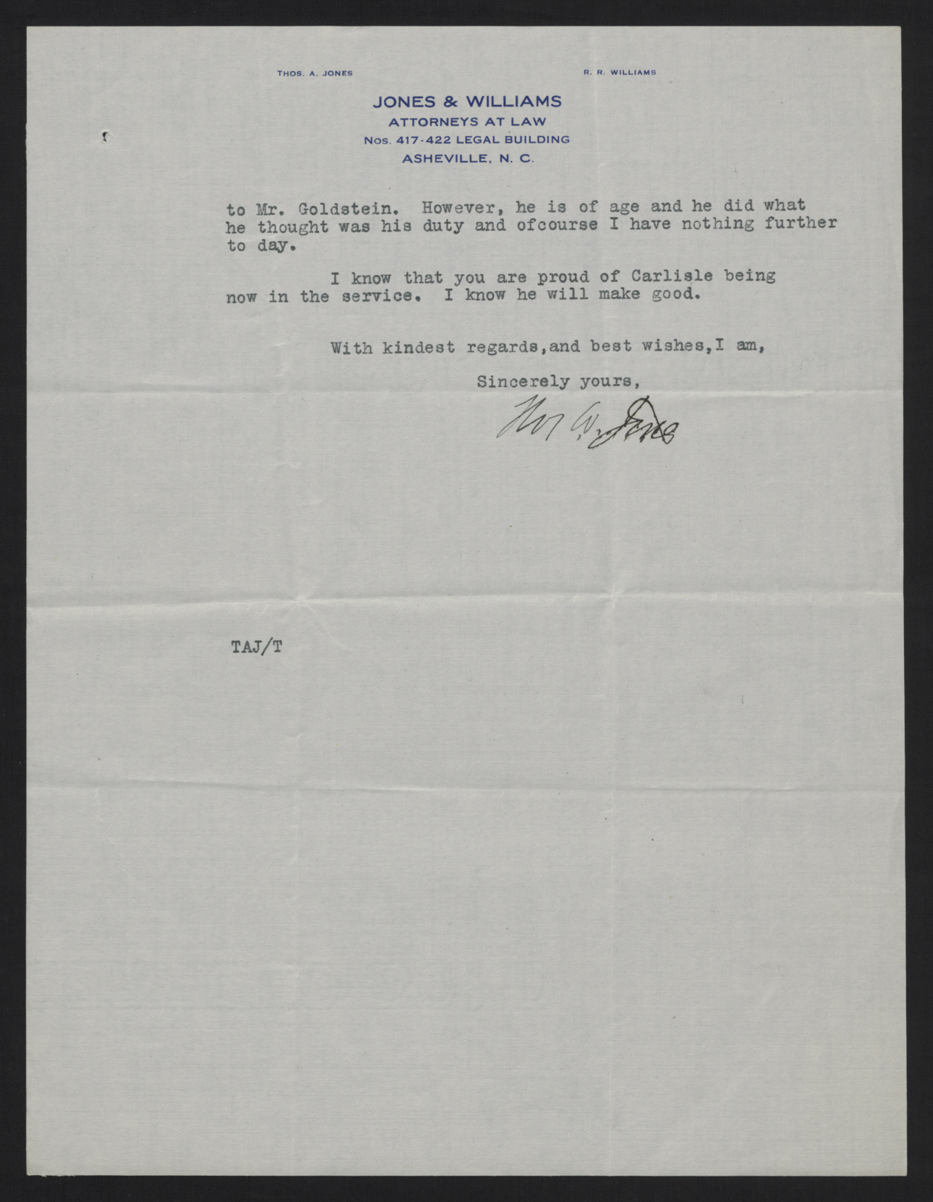 Letter from Jones to Craig, June 29, 1916, page 2