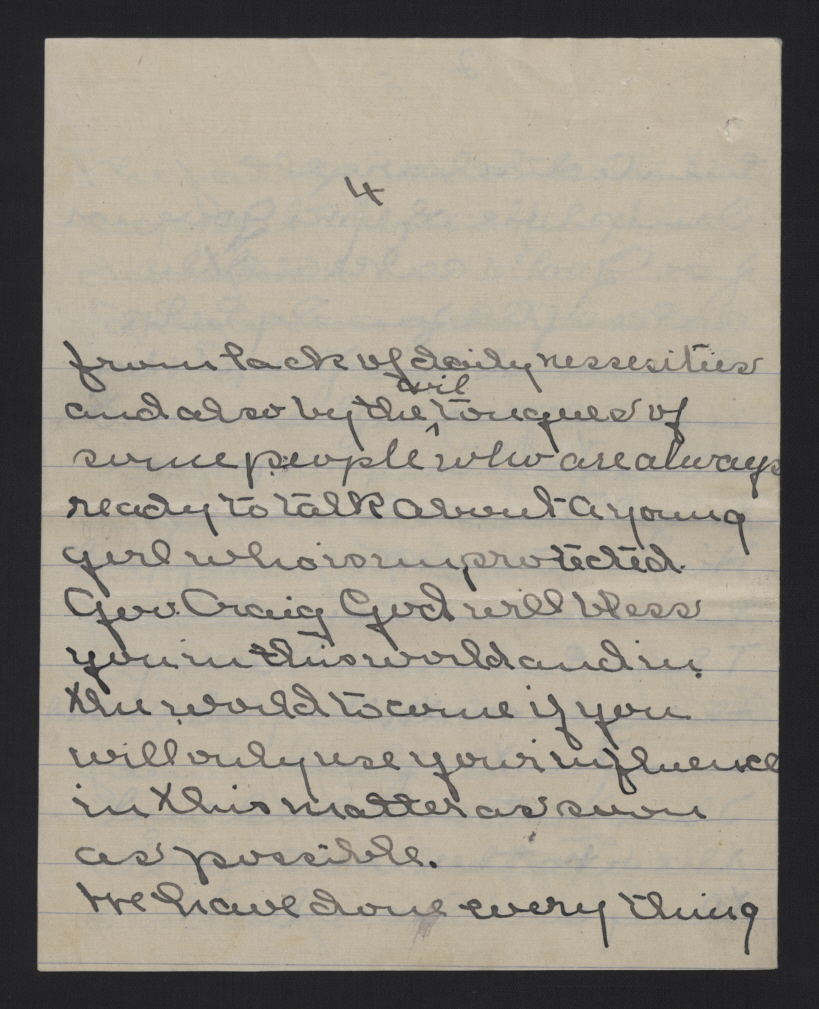 Letter from Powers to Craig, August 14, 1916, page 4