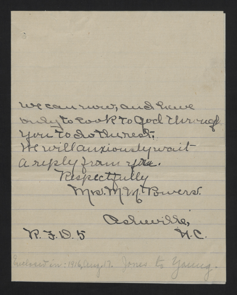 Letter from Powers to Craig, August 14, 1916, page 5