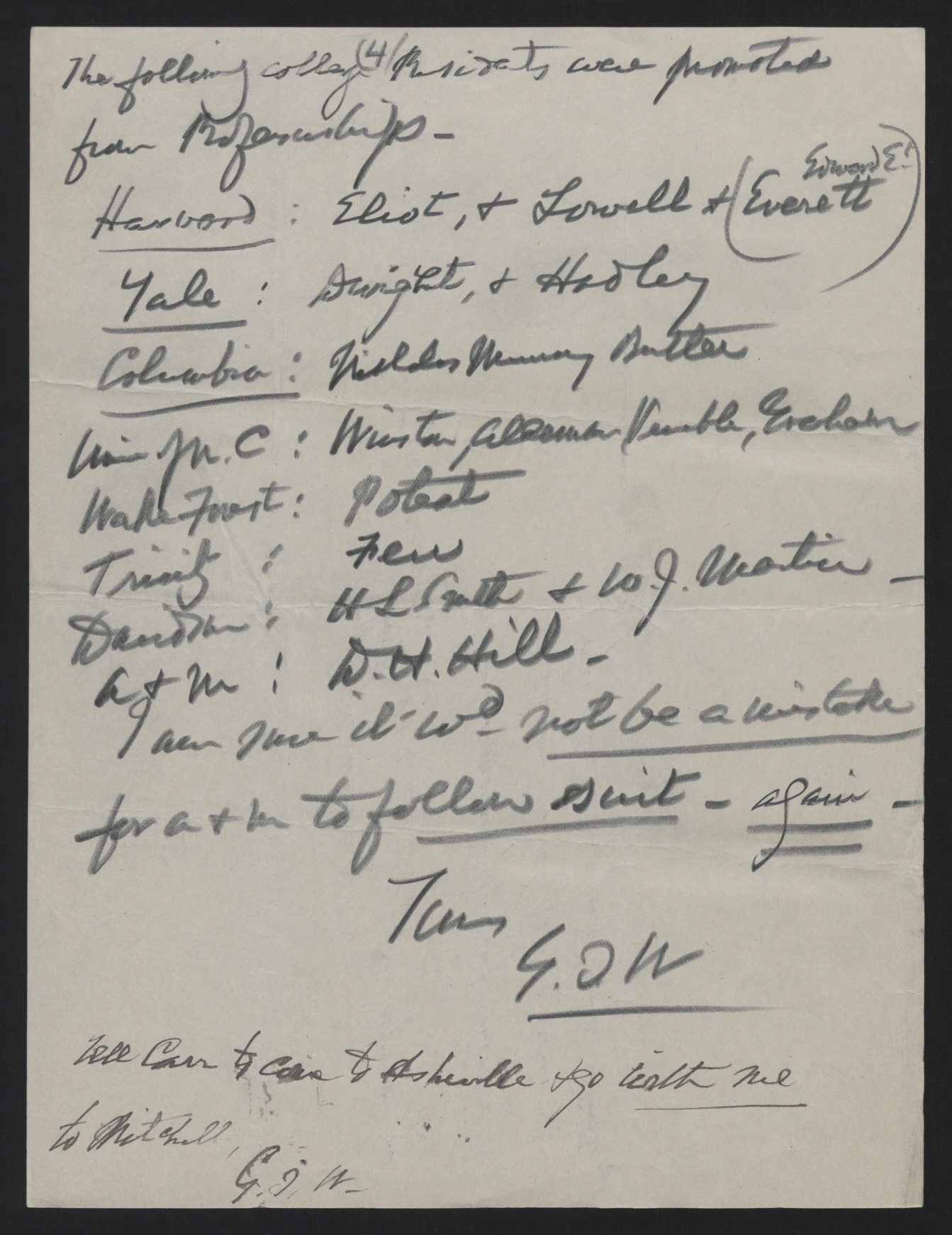 Letter from Winston to Craig, circa 1916, page 4
