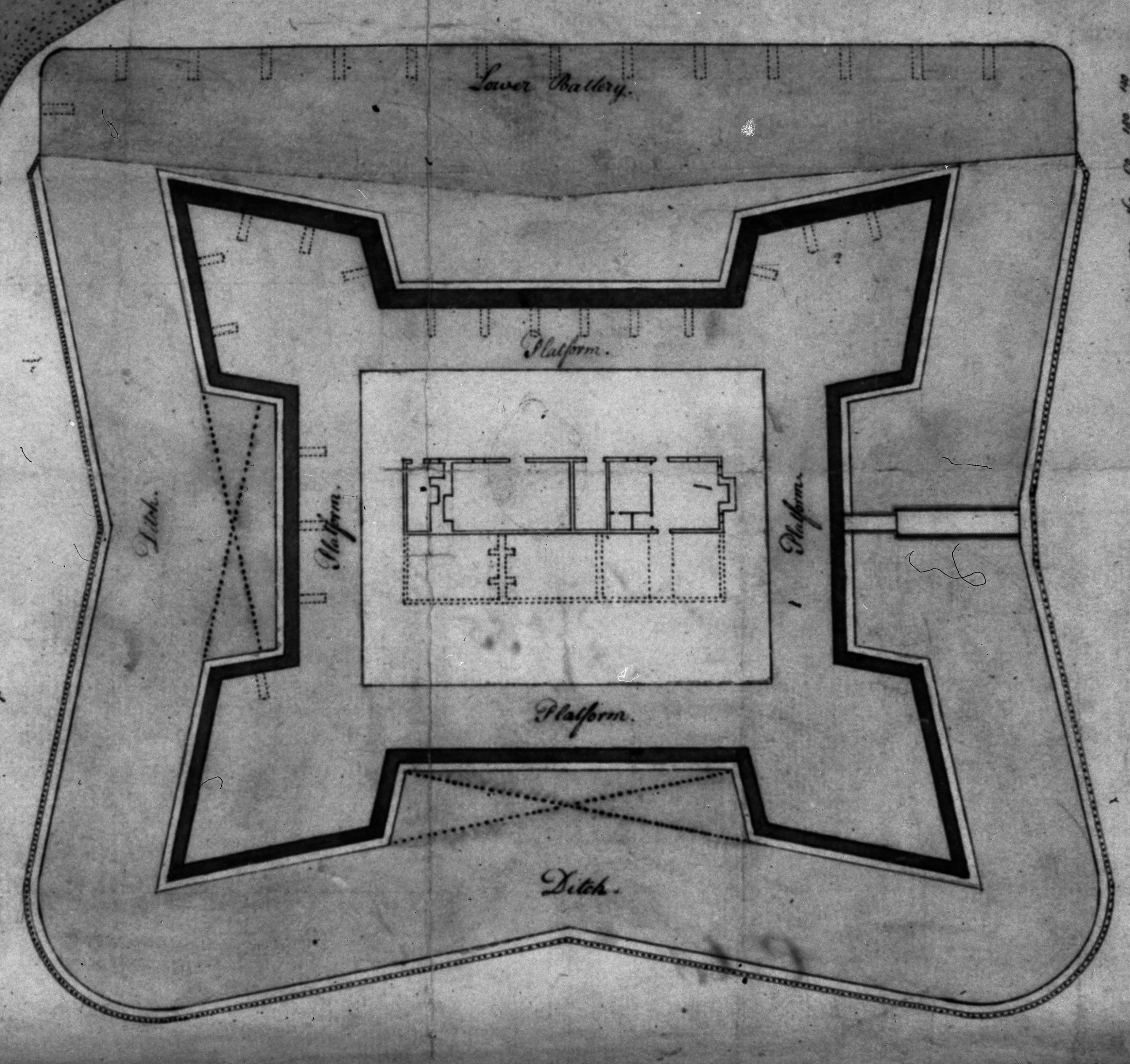 Diagram of Fort Johnston