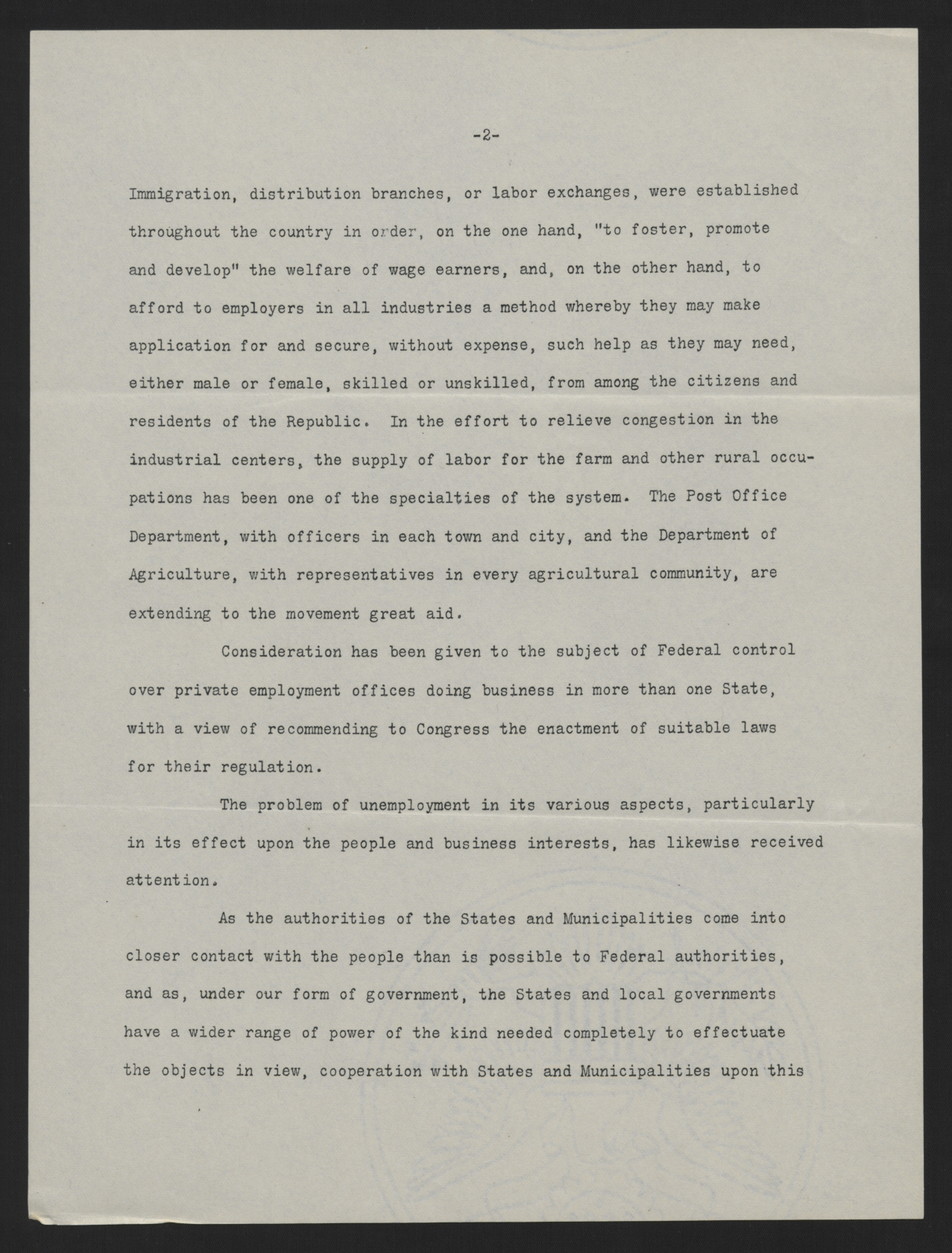 Letter from Wilson to Craig, April 26, 1915, page 2
