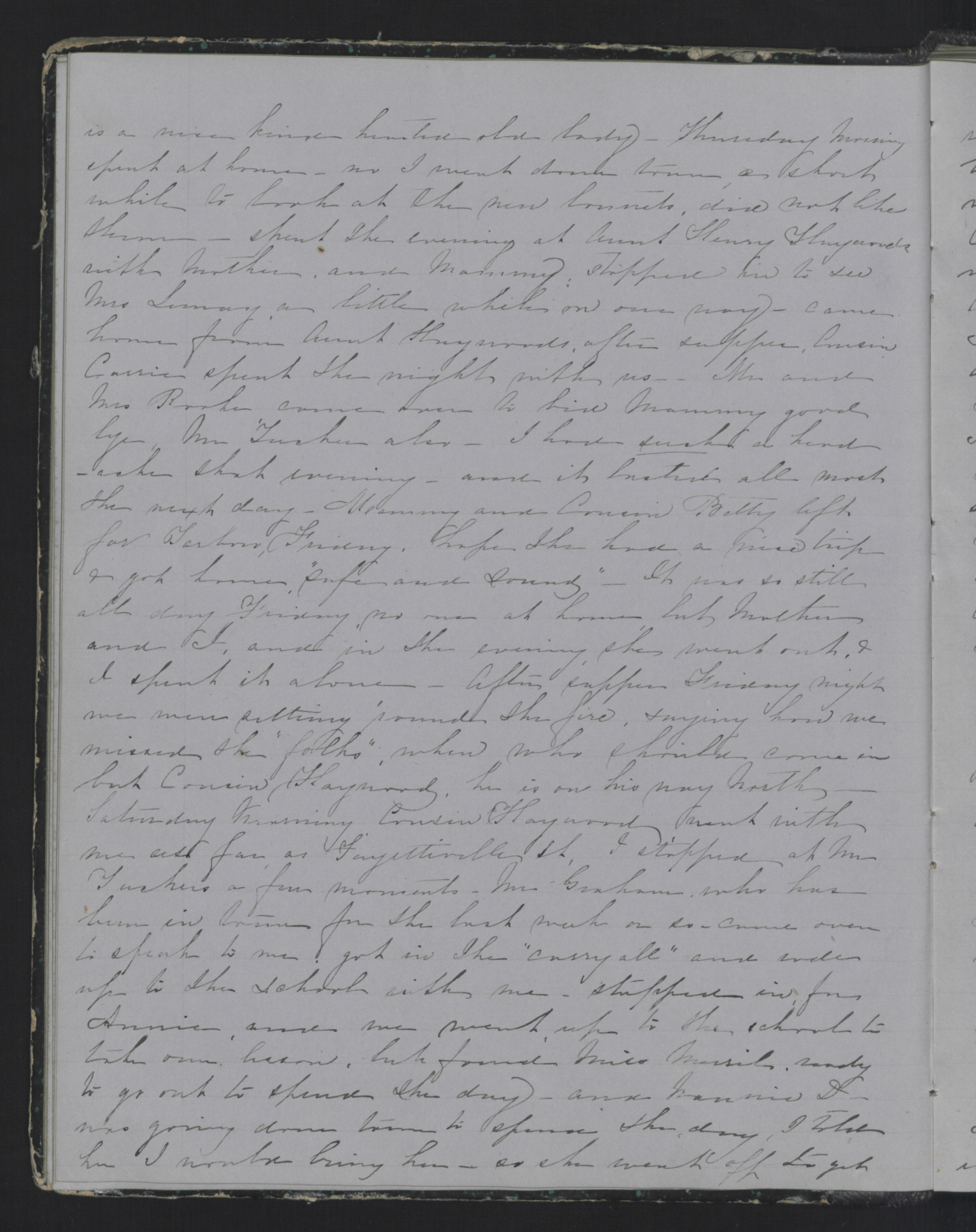Diary Entry from Margaret Eliza Cotten, 9 October 1853, Page 2