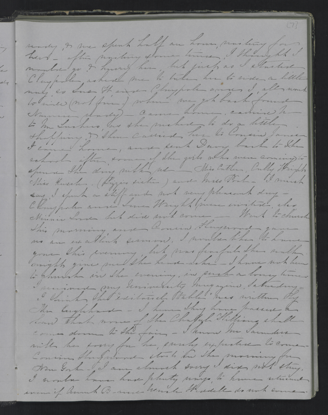 Diary Entry from Margaret Eliza Cotten, 9 October 1853, Page 3