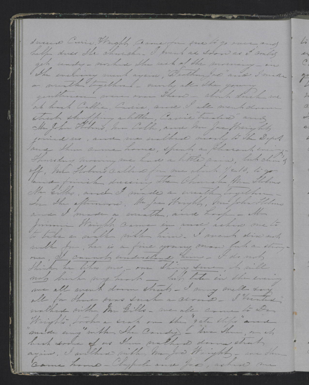 Diary Entry from Margaret Eliza Cotten, 25 December 1853, Page 2