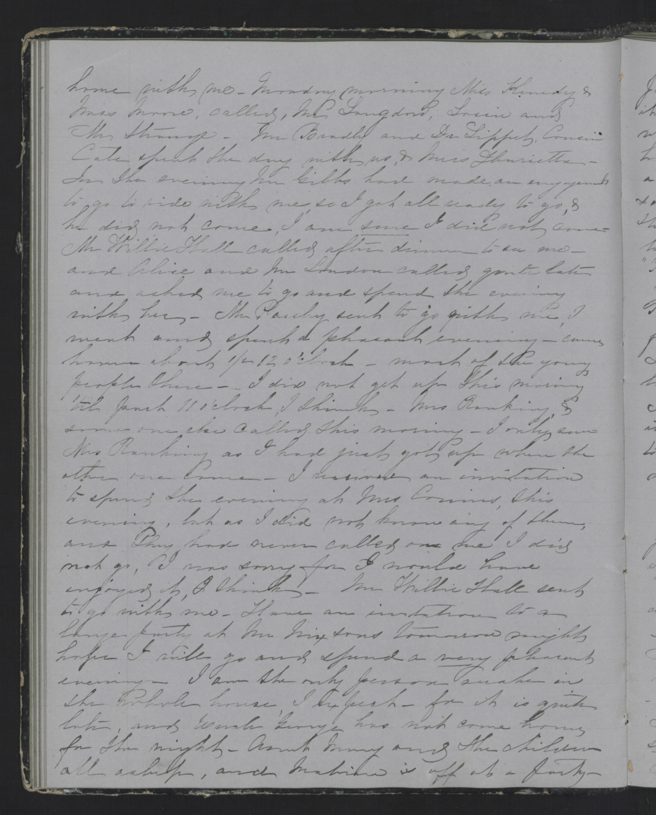 Diary Entry from Margaret Eliza Cotten, 27 December 1853, Page 3