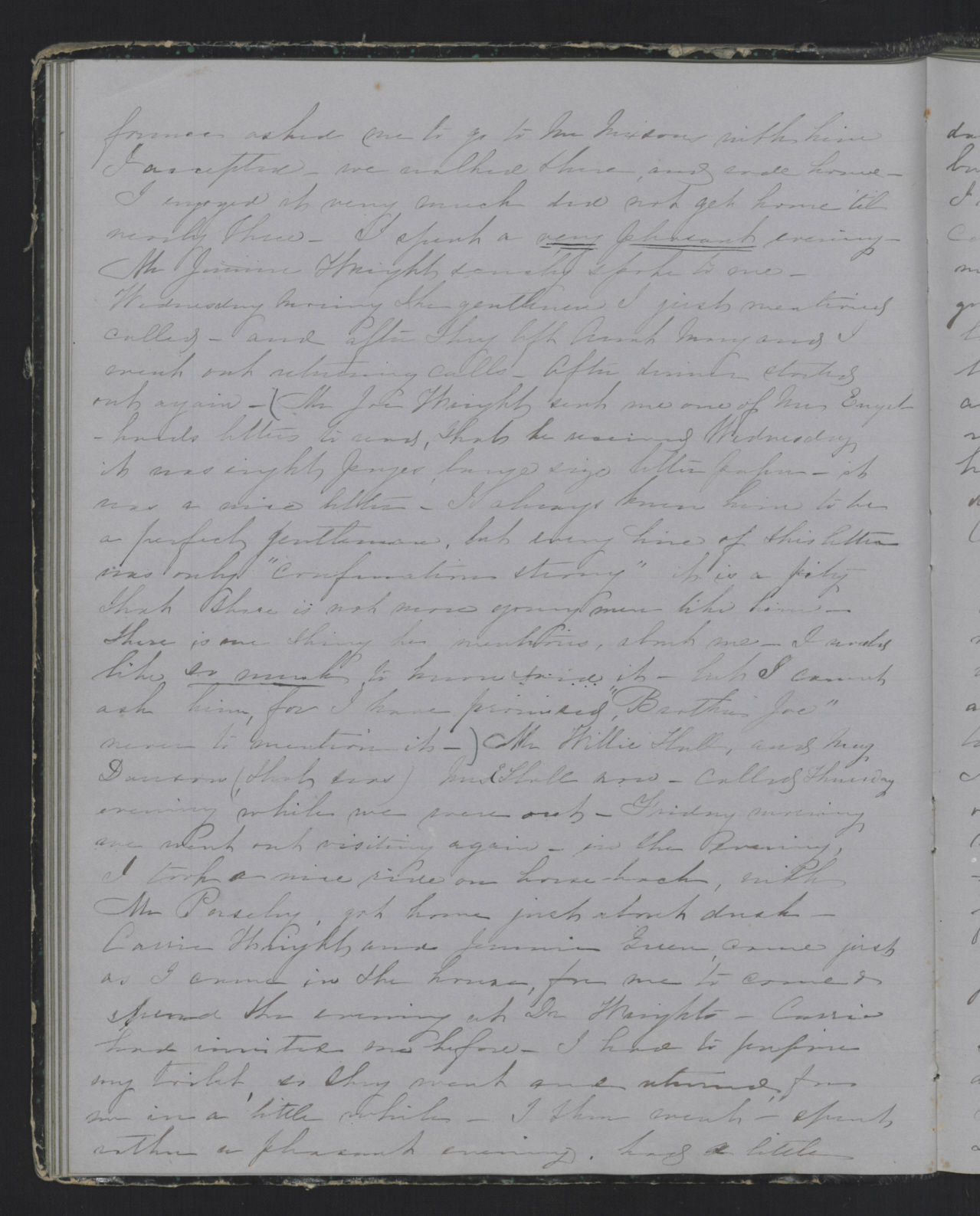 Diary Entry from Margaret Eliza Cotten, 2 January 1854, Page 2
