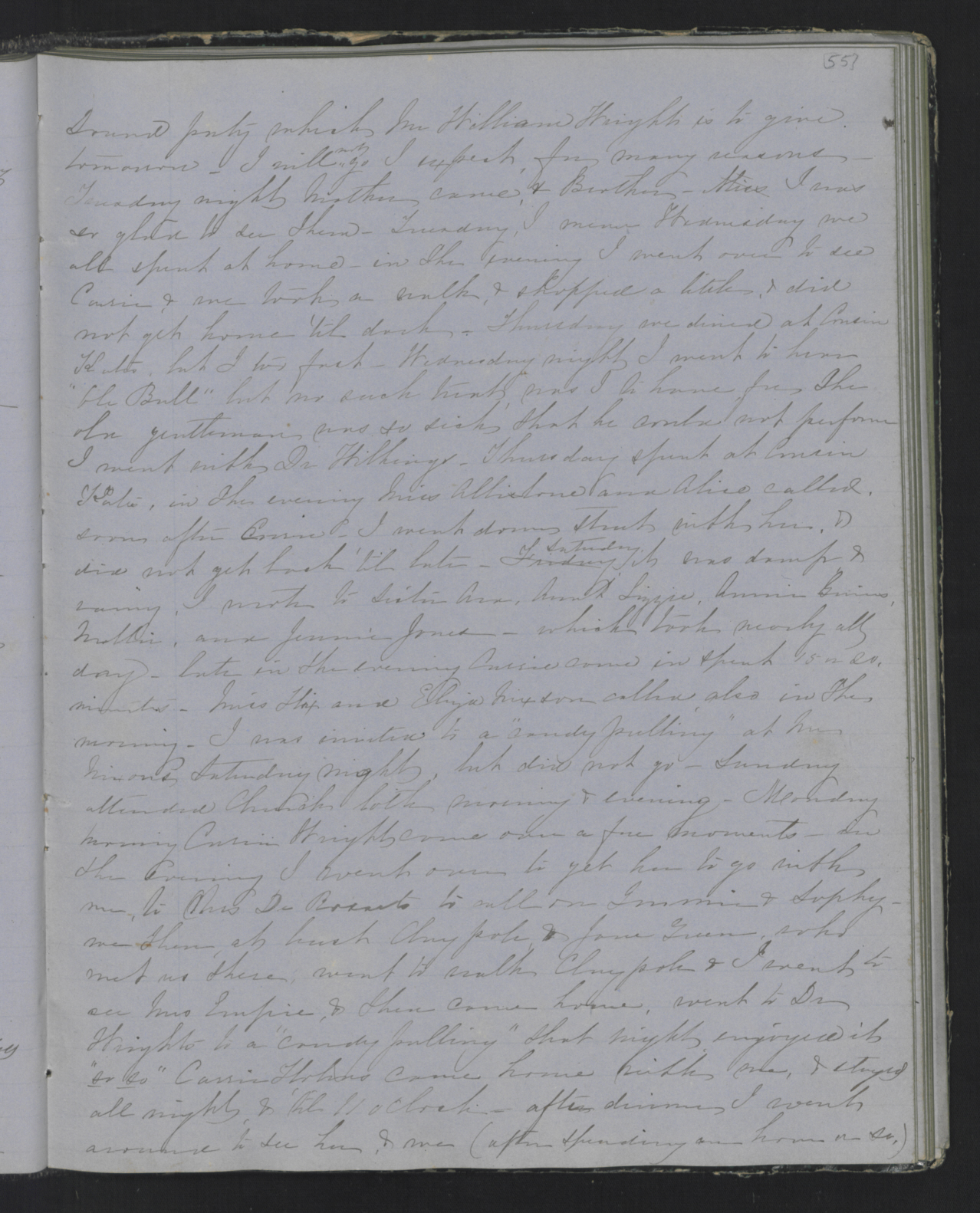 Diary Entry from Margaret Eliza Cotten, 25 January 1853, Page 2