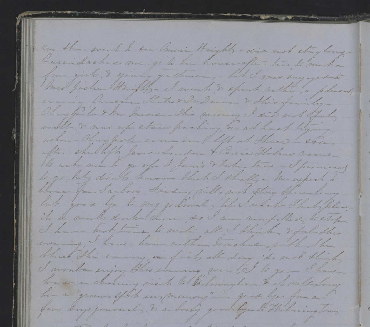 Diary Entry from Margaret Eliza Cotten, 25 January 1853, Page 3