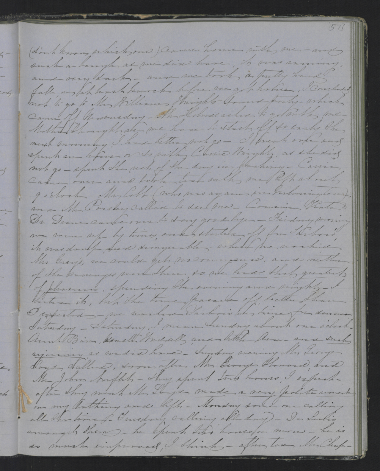 Diary Entry from Margaret Eliza Cotten, 7 February 1854, Page 2