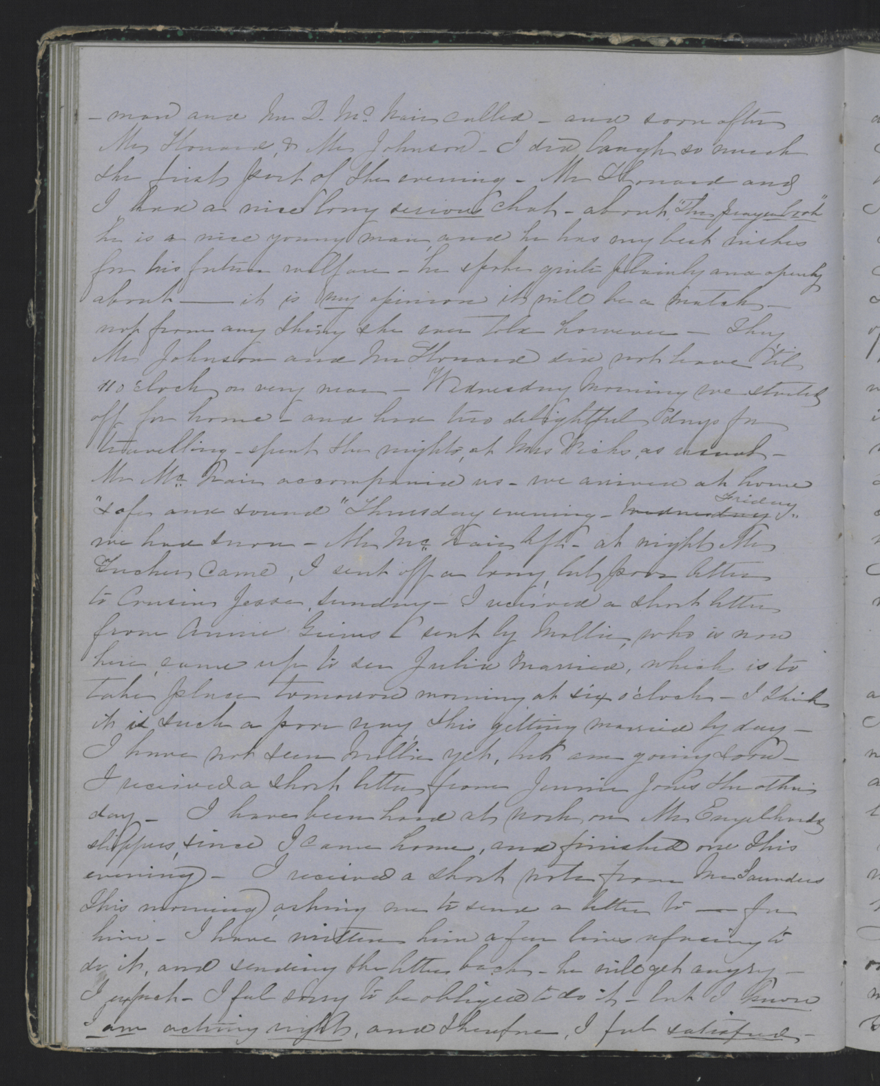 Diary Entry from Margaret Eliza Cotten, 7 February 1854, Page 3