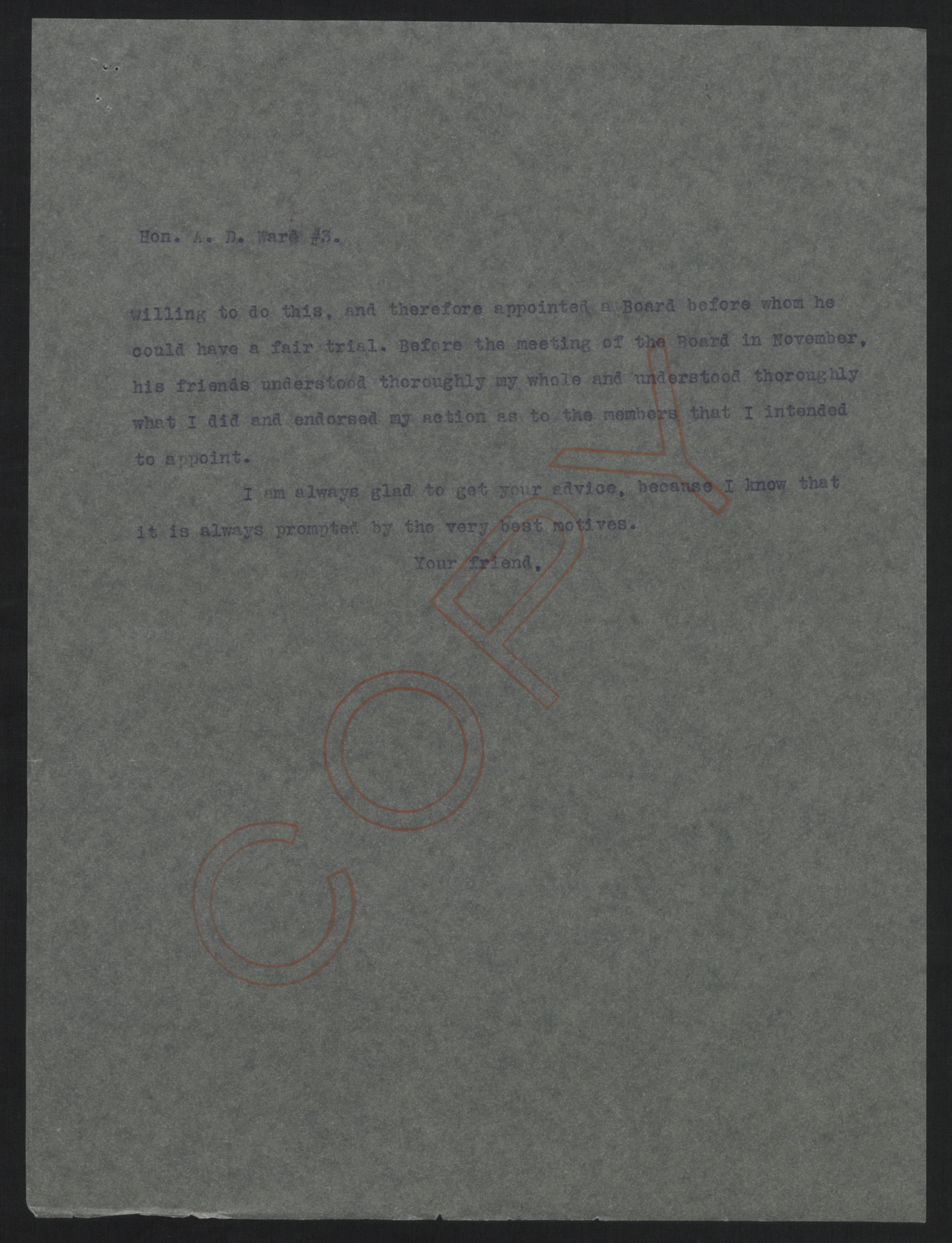 Letter from Craig to Ward, January 31, 1914, page 3