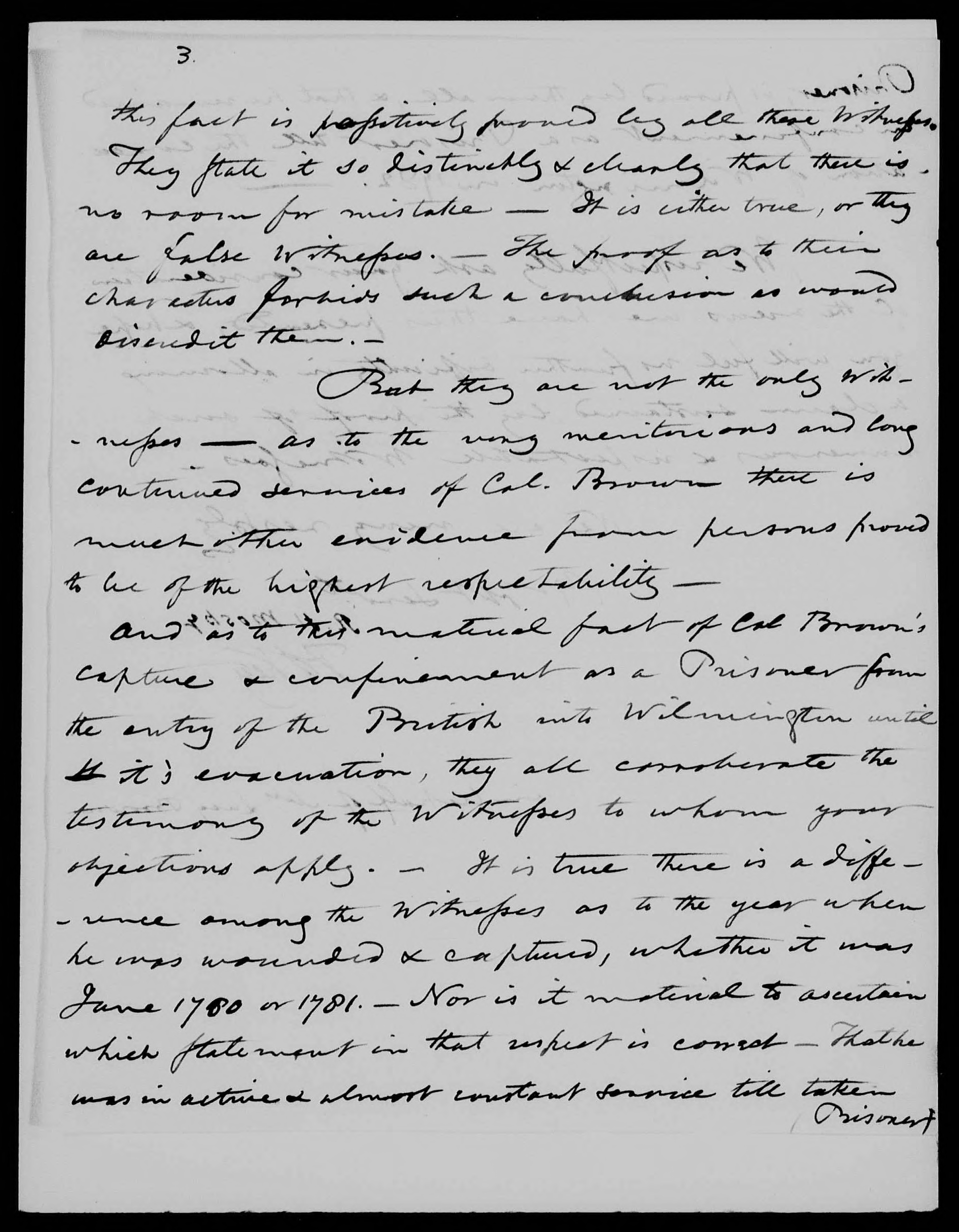 Letter from R. H. Mosby and Lucy Brown to the United States Pension Office, 19 June 1839, page 9