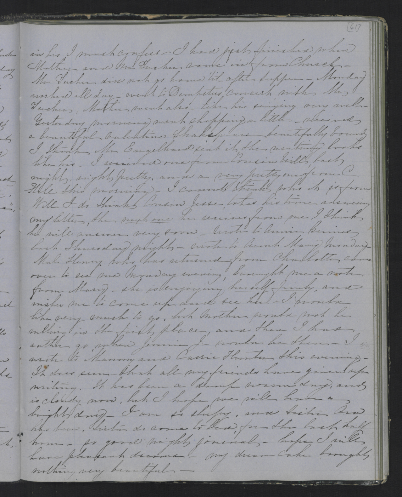 Diary Entry from Margaret Eliza Cotten, 15 February 1854, page 4