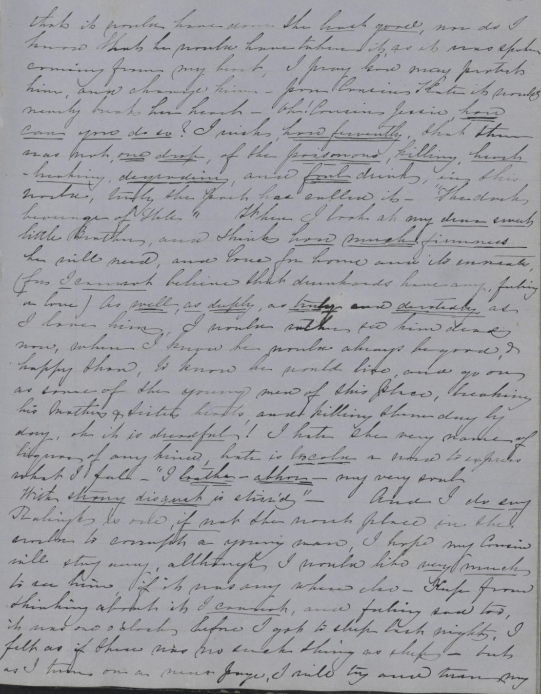 Diary Entry from Margaret Eliza Cotten, 28 March 1854, page 3