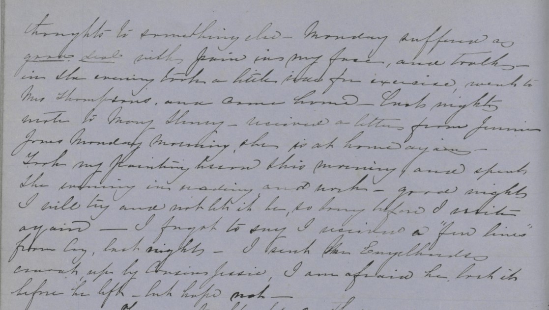 Diary Entry from Margaret Eliza Cotten, 28 March 1854, page 4