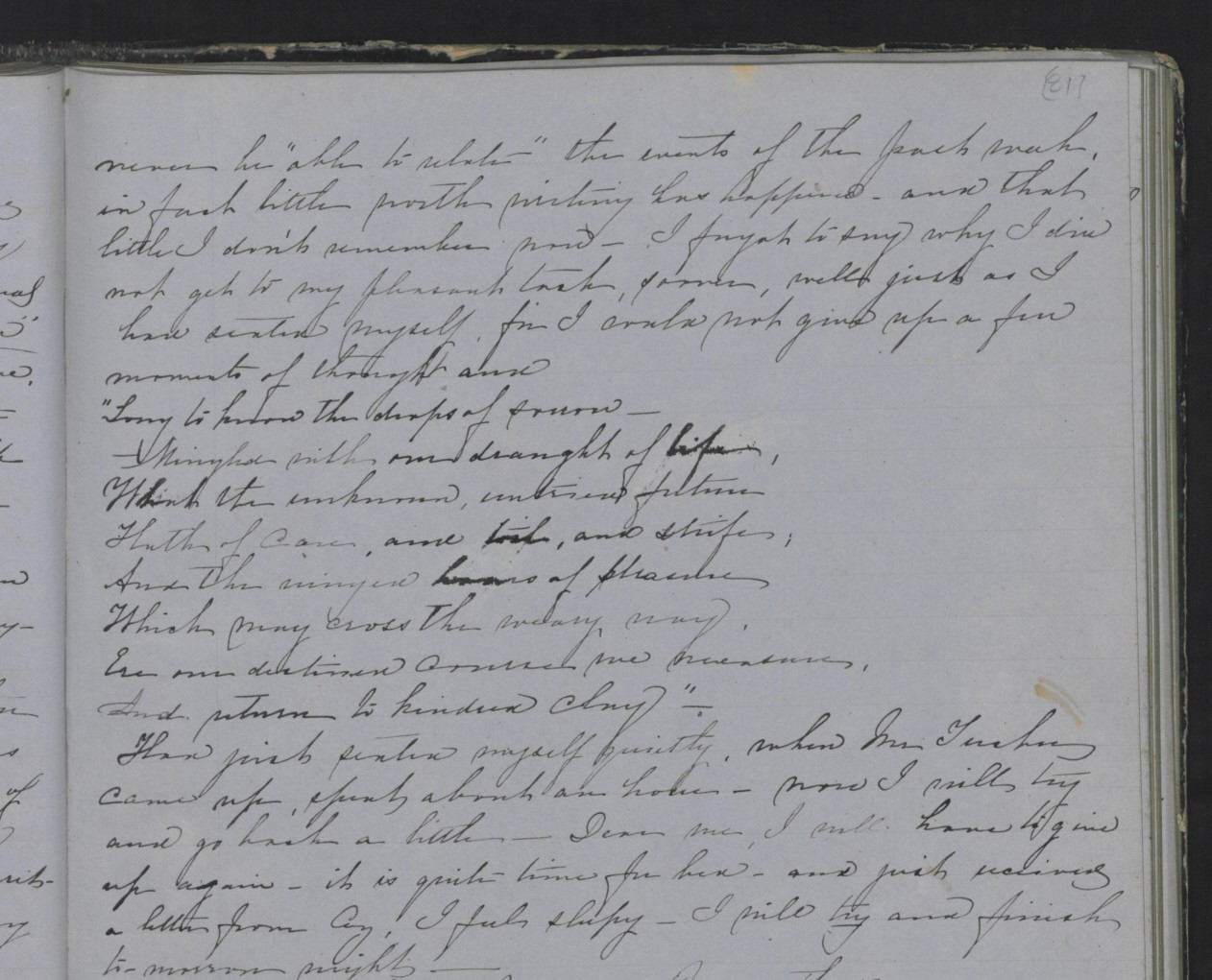 Diary Entry from Margaret Eliza Cotten, 20 April 1854, Page 2