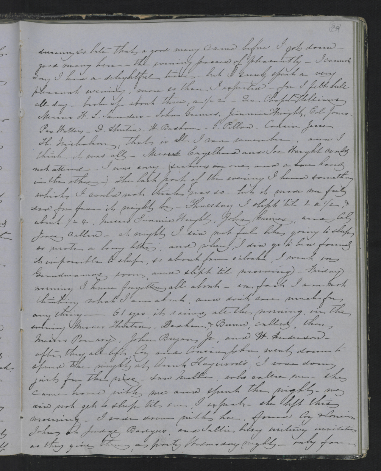 Diary Entry from Margaret Eliza Cotten, 13 May 1854, Page 2