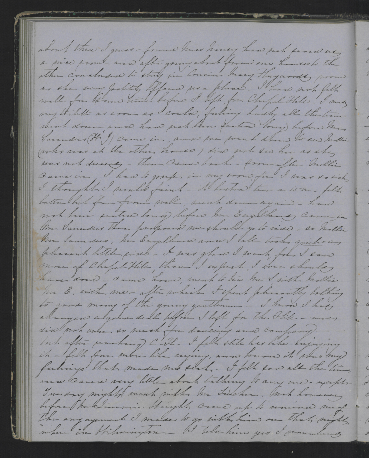 Diary Entry from Margaret Eliza Cotten, 16 June 1854, Page 2