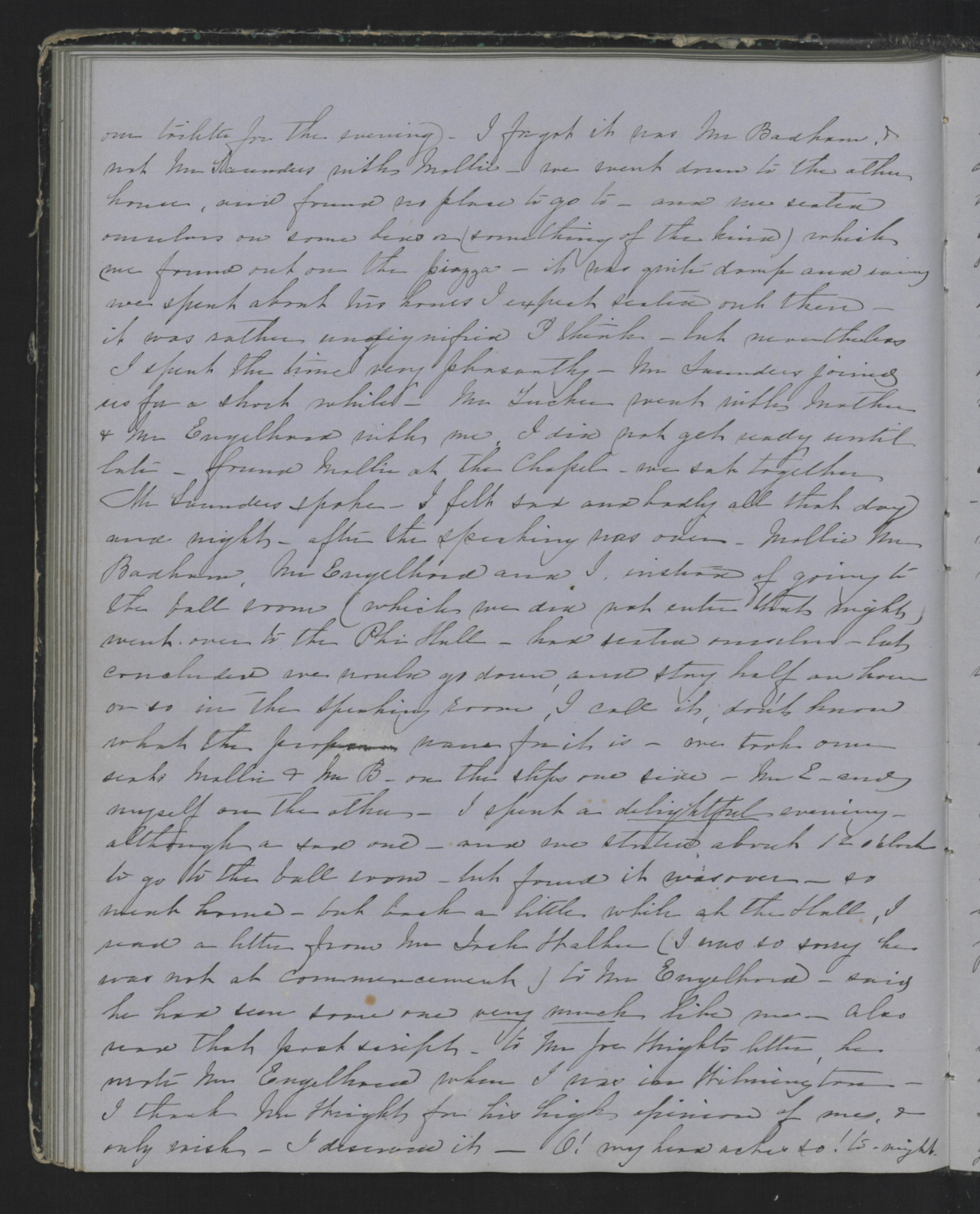 Diary Entry from Margaret Eliza Cotten, 16 June 1854, Page 4
