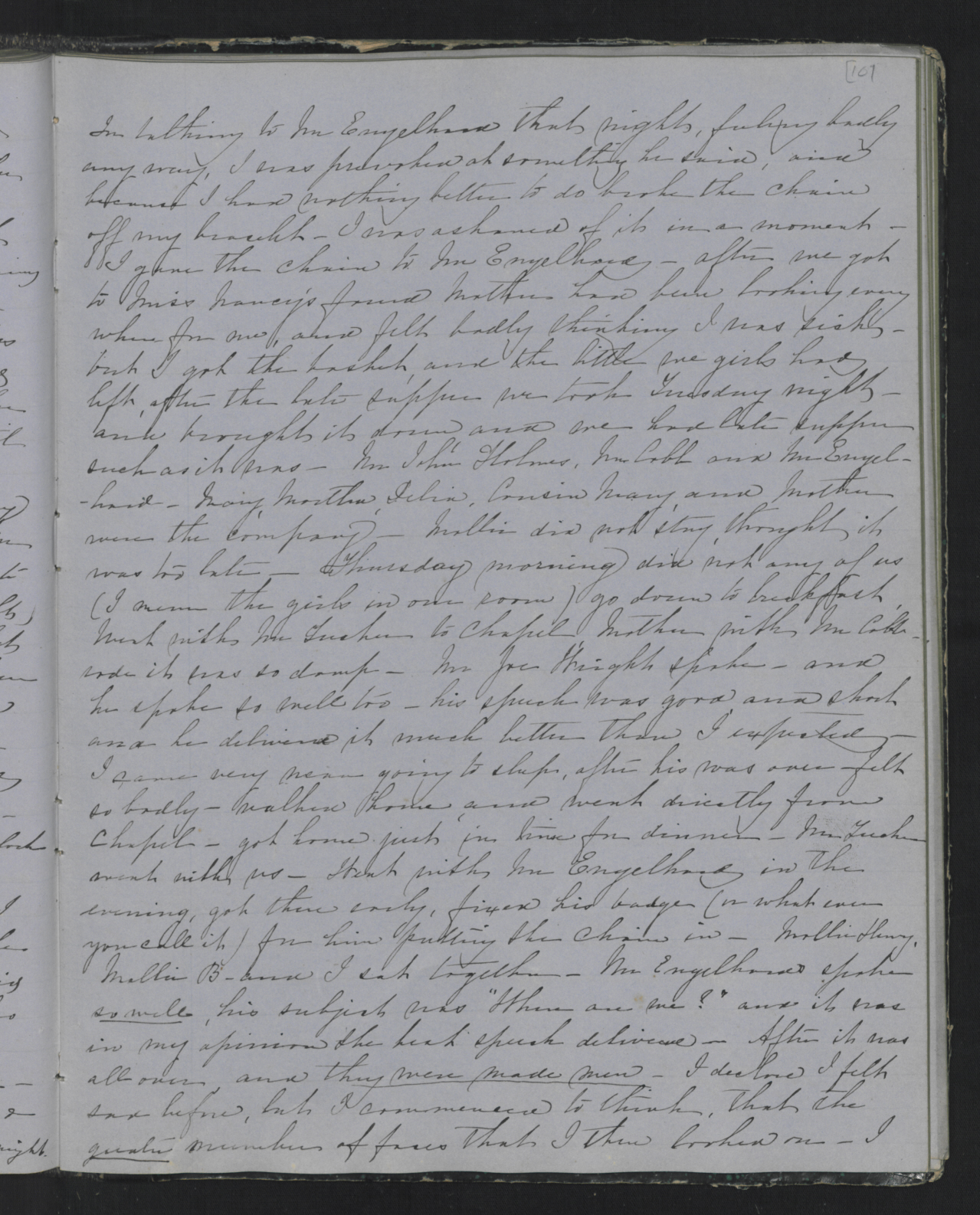 Diary Entry from Margaret Eliza Cotten, 16 June 1854, Page 5