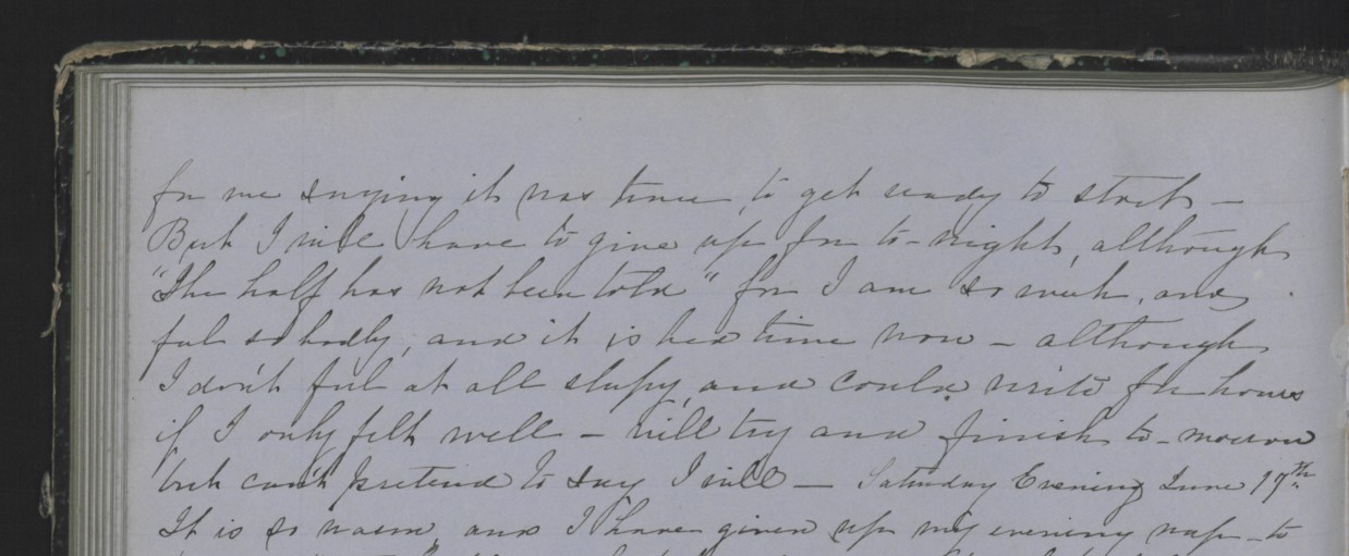 Diary Entry from Margaret Eliza Cotten, 16 June 1854, Page 7