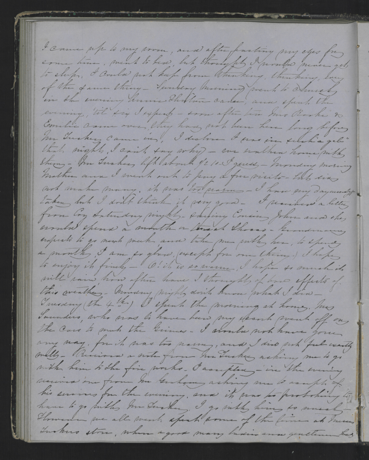Diary Entry from Margaret Eliza Cotten, 5 July 1854, Page 2