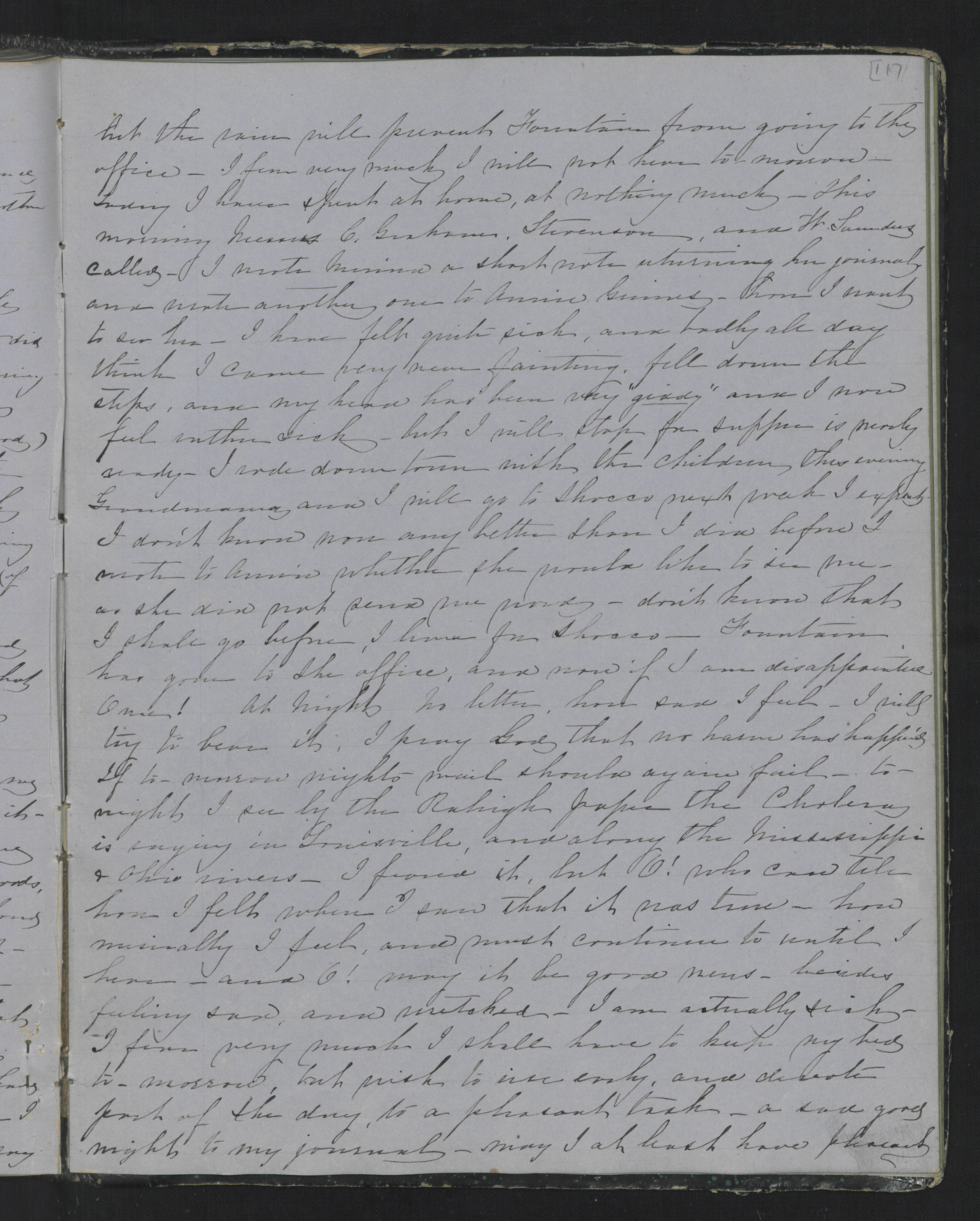 Diary Entry from Margaret Eliza Cotten, 7 July 1854, Page 2