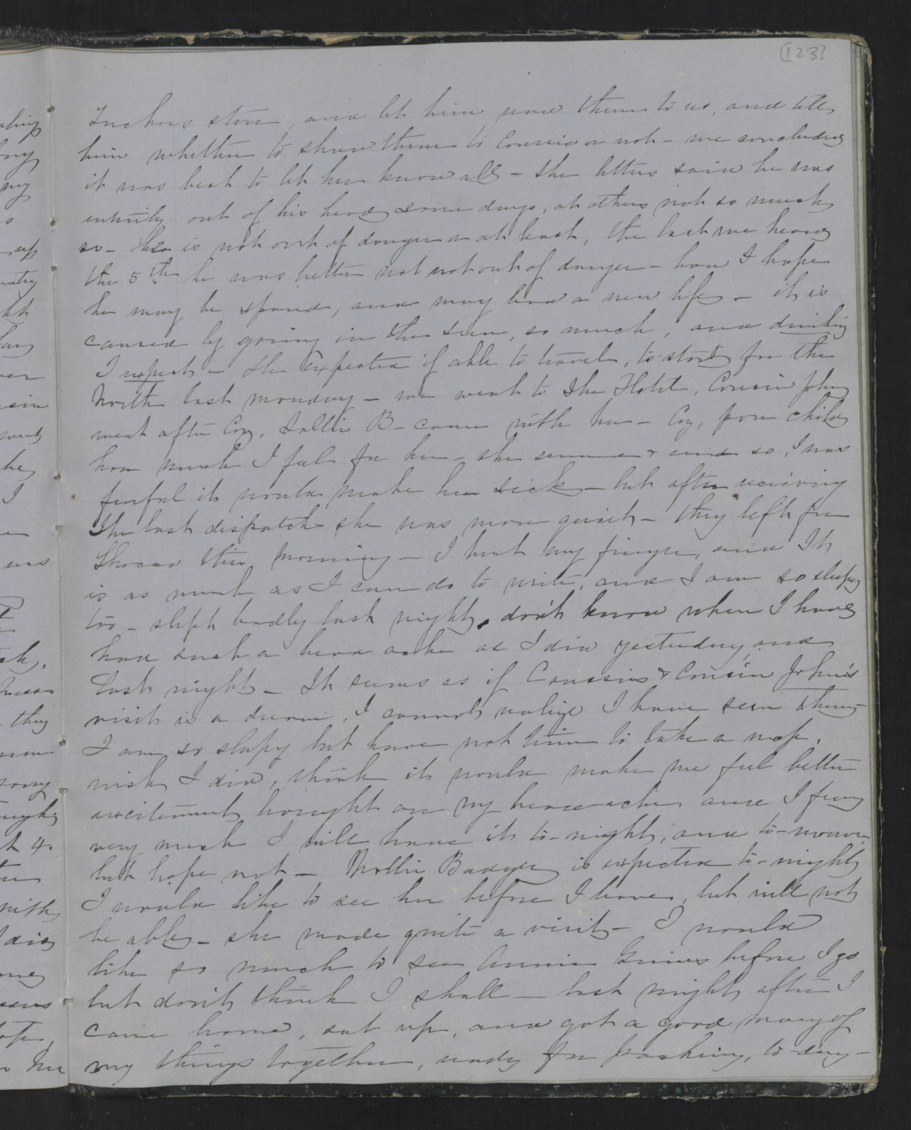 Diary Entry from Margaret Eliza Cotten, 12 July 1854, Page 3