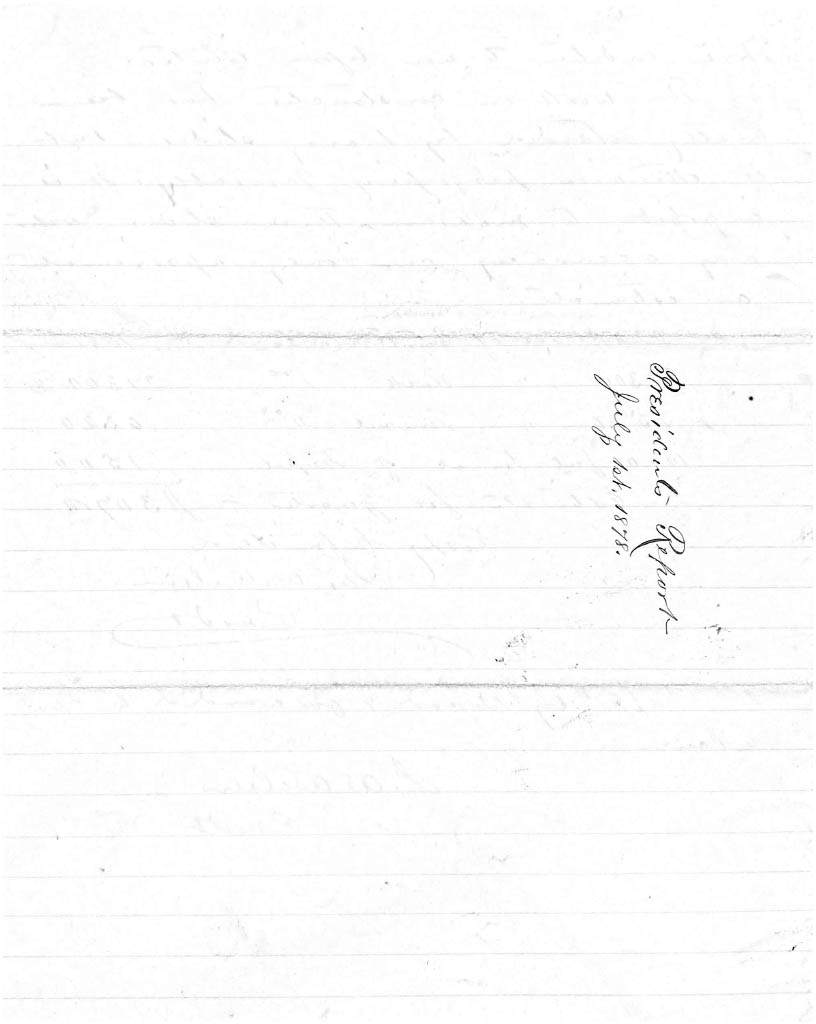 Reverse of Page 2 of Letter from James W. Wilson to Zebulon B. Vance, 1July 1878