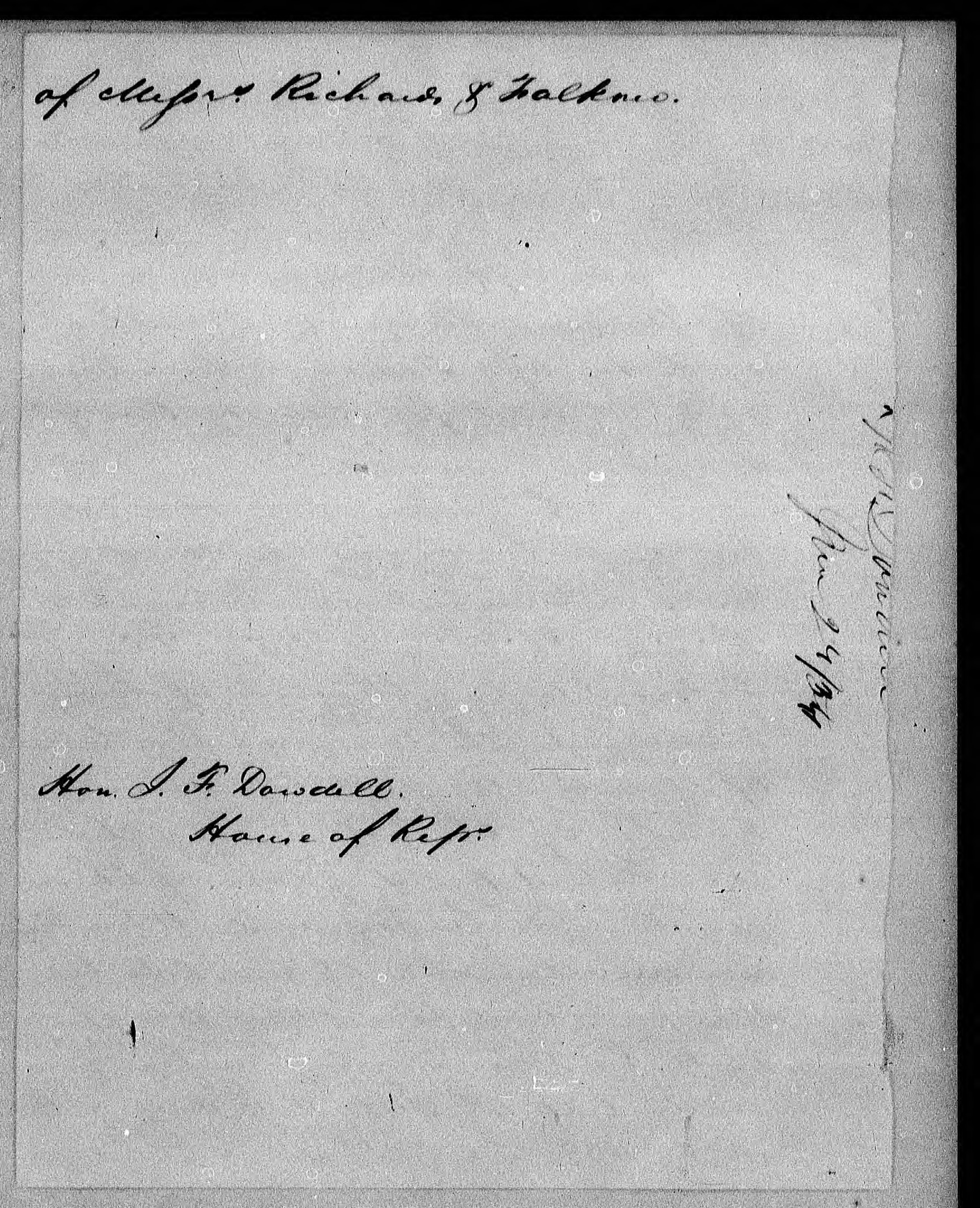 Letter from the U.S. Pension Office to J. F. Dowdell, 24 June 1854, page 2