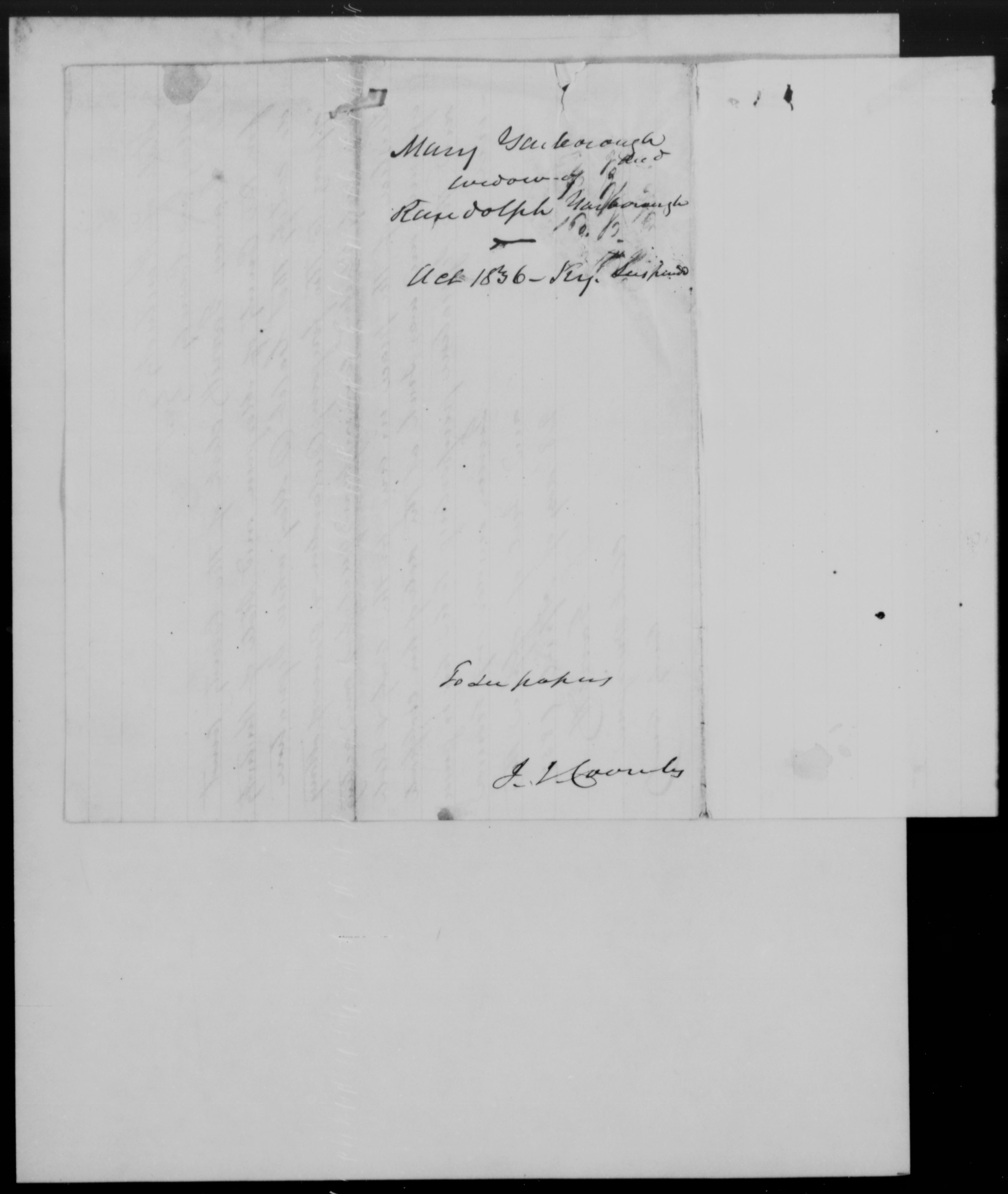 Appointment of William Ramsey as Thomas Yarborough's Power of Attorney, 27 April 1852, page 2