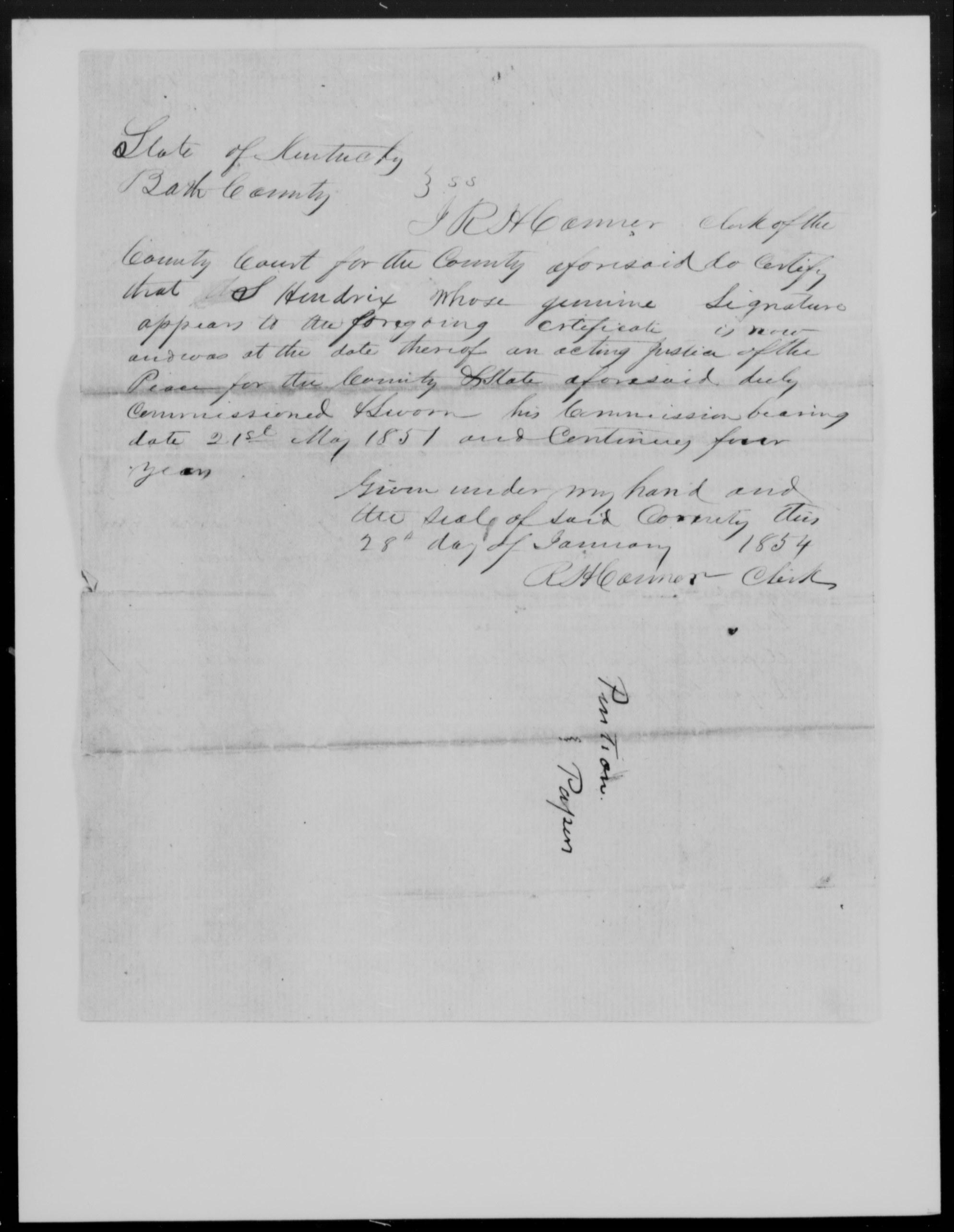 Affidavit of Nancy Boyd in support of a Pension Claim for Mary Yarborough, 24 January 1854, page 4