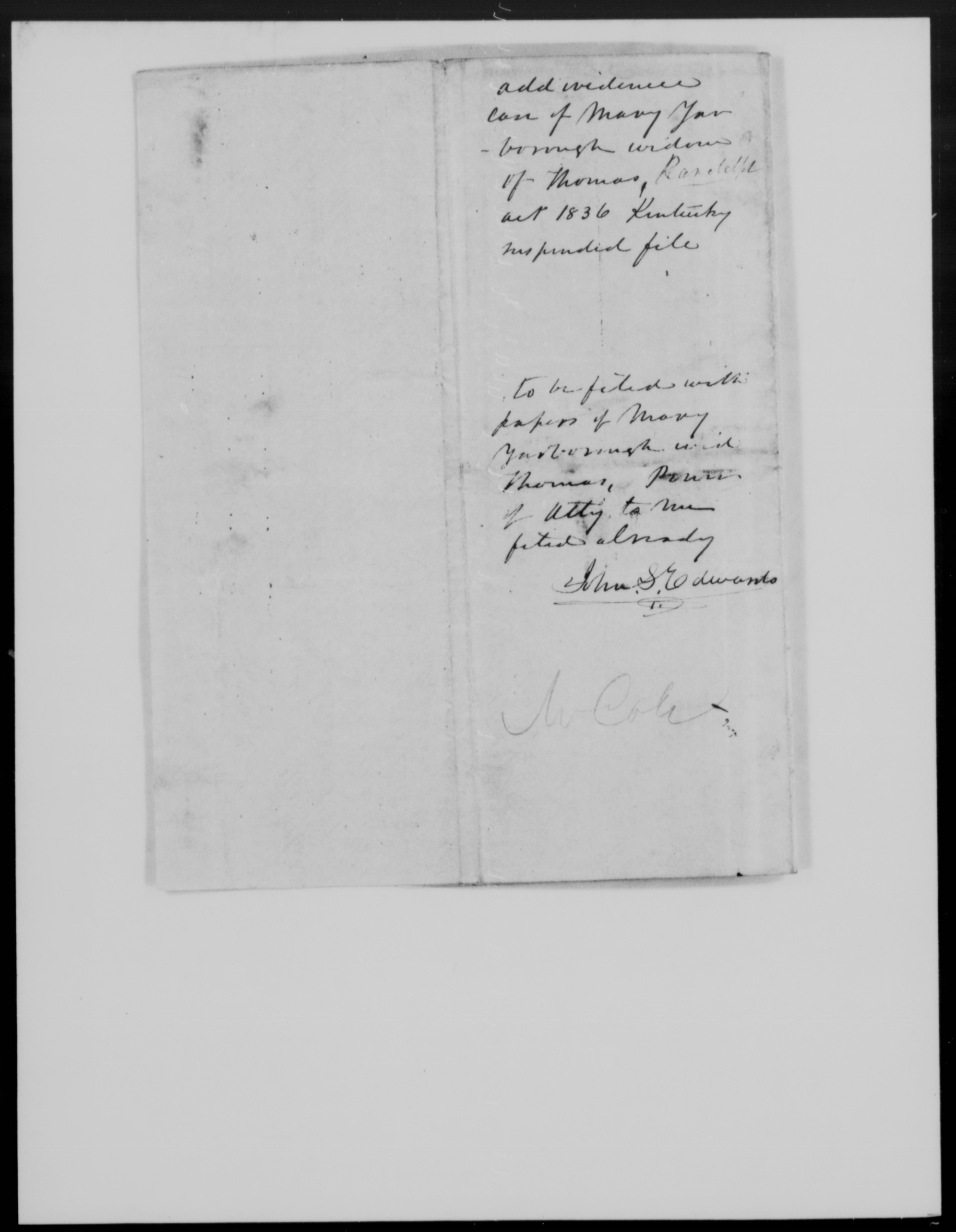 Letter from Andrew Alkire Trumbo to Leander Martin Cox, 2 March 1854, page 3