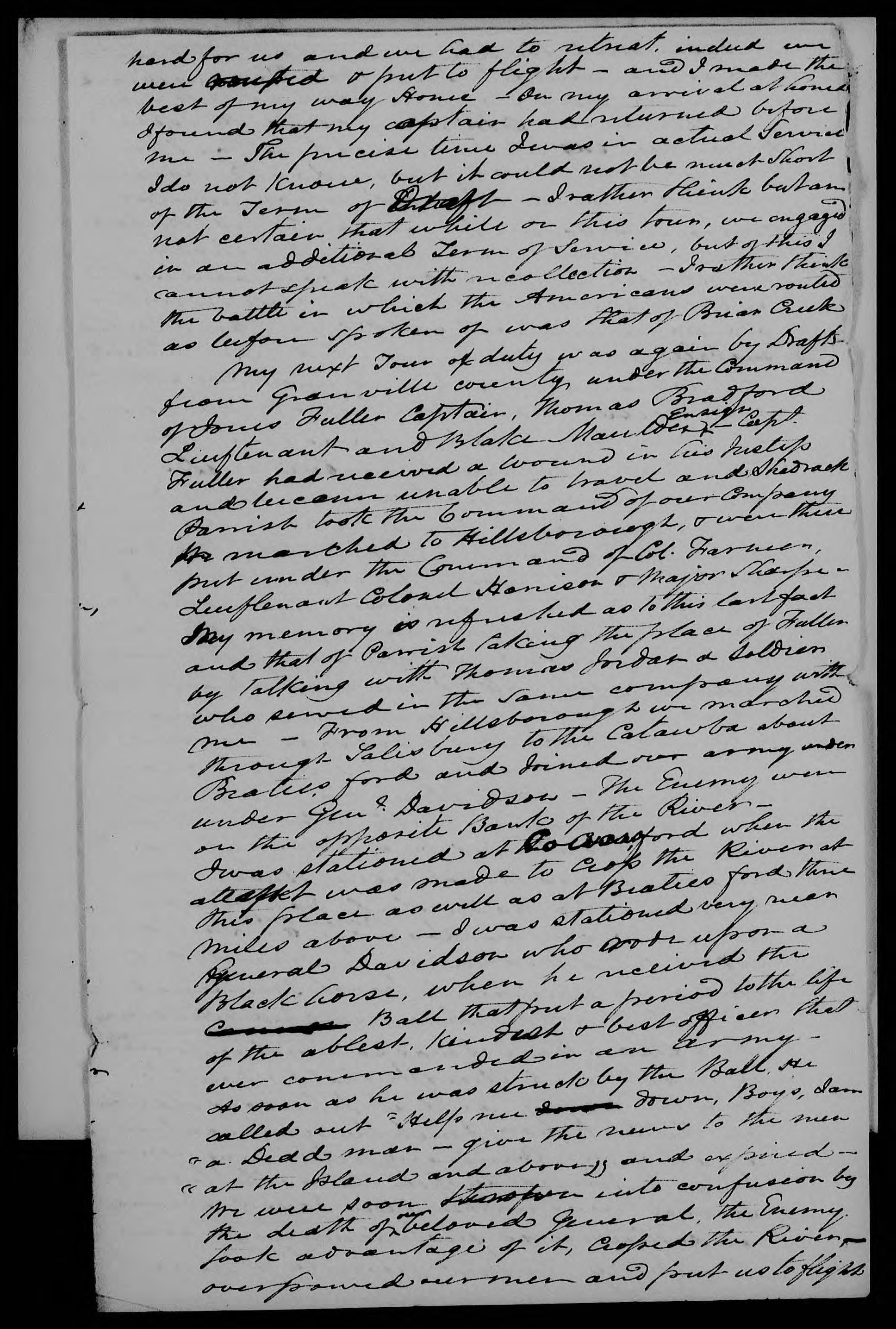 Application for a Veteran's Pension from William Taburn, 10 August 1832, page 3