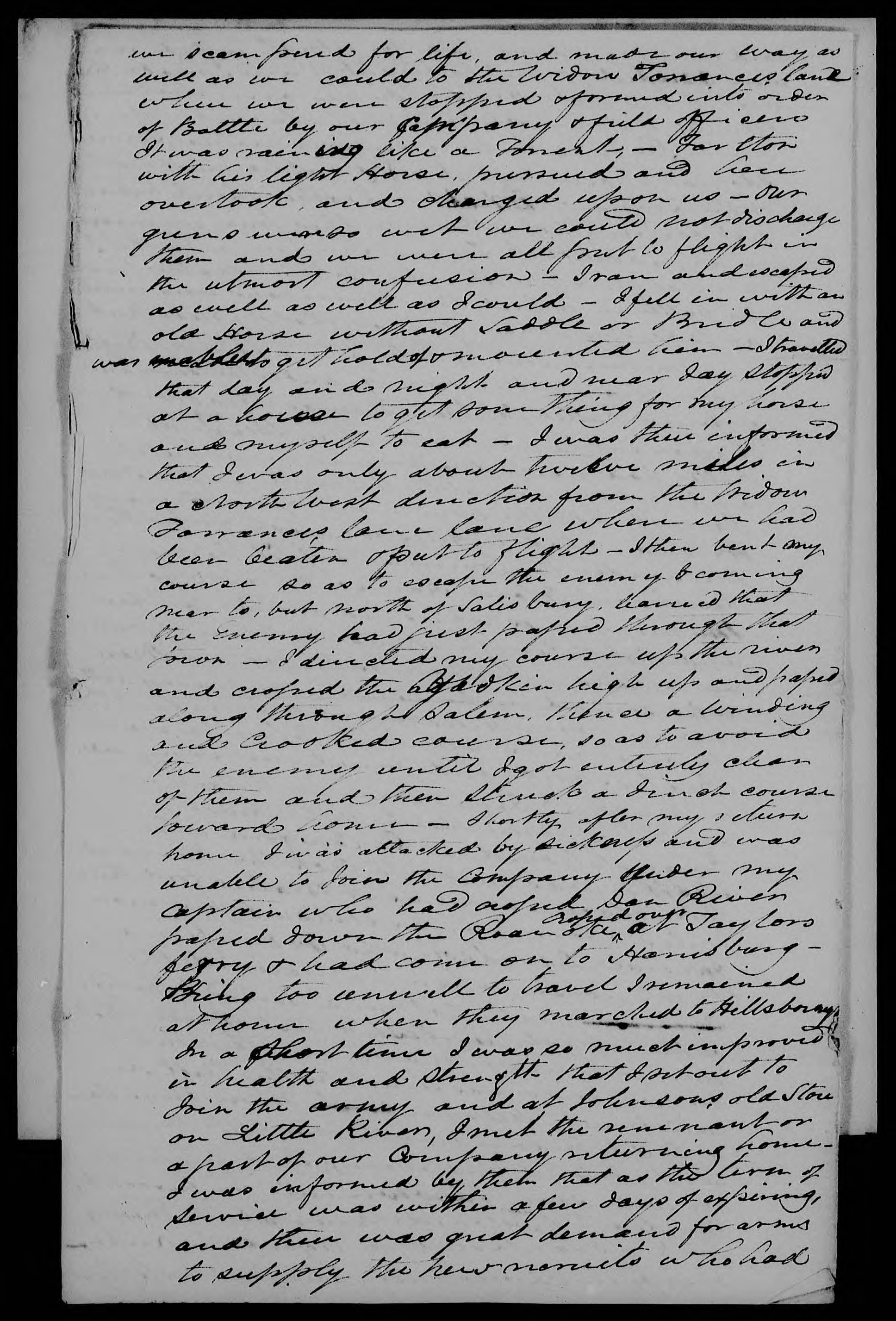 Application for a Veteran's Pension from William Taburn, 10 August 1832, page 4