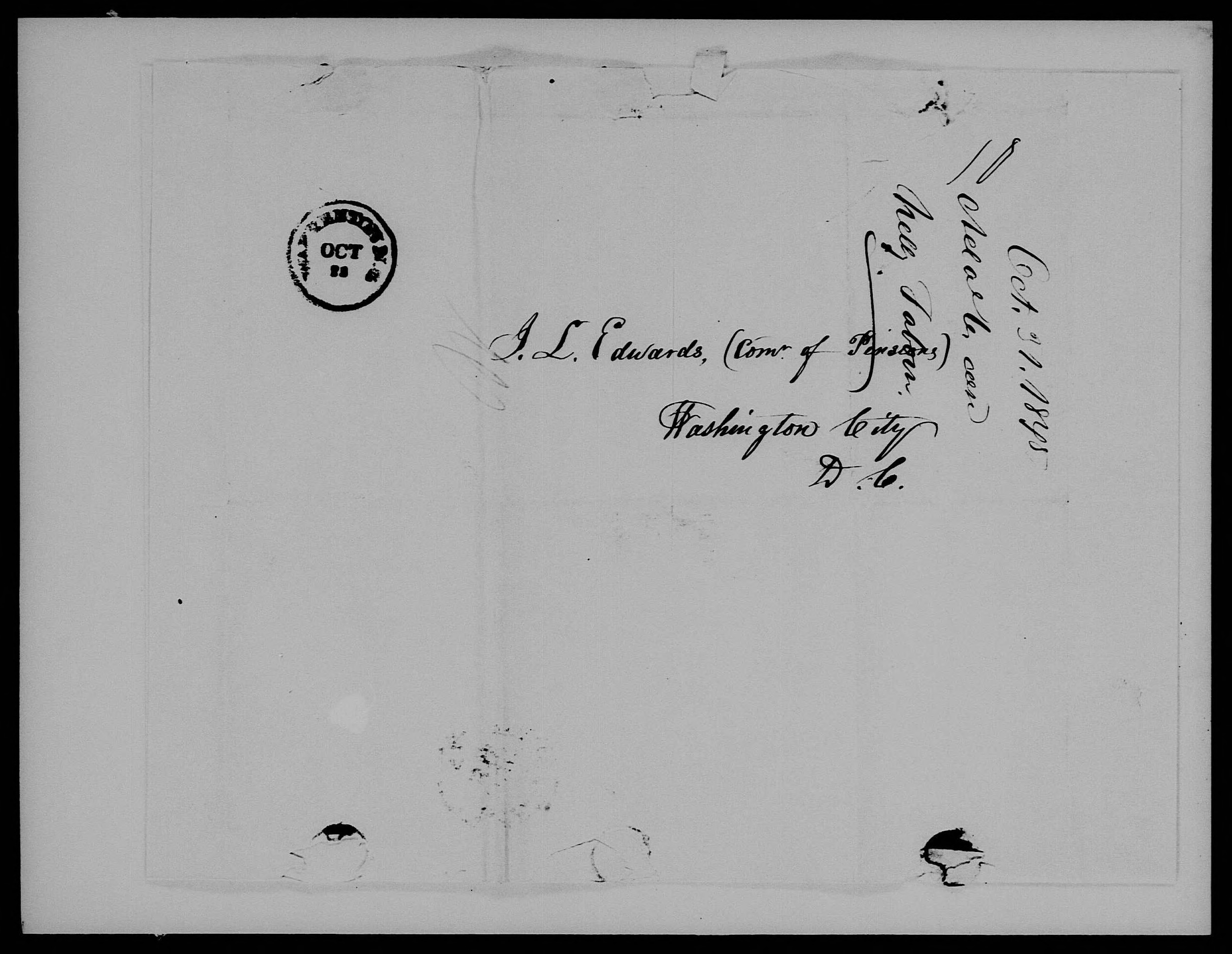 Letter from John W. White to James L. Edwards, 27 October 1845, page 2
