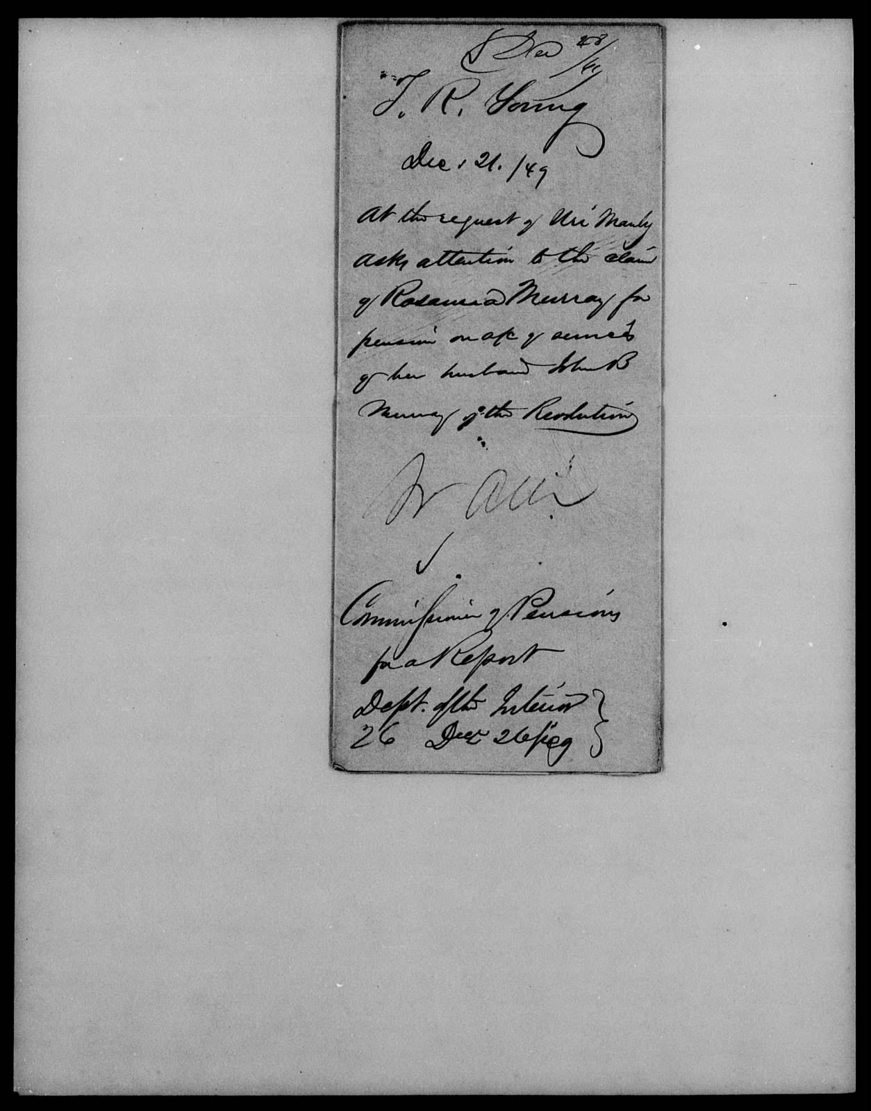 Letter from T. R. Young to Thomas Ewing, 21 December 1849, page 3