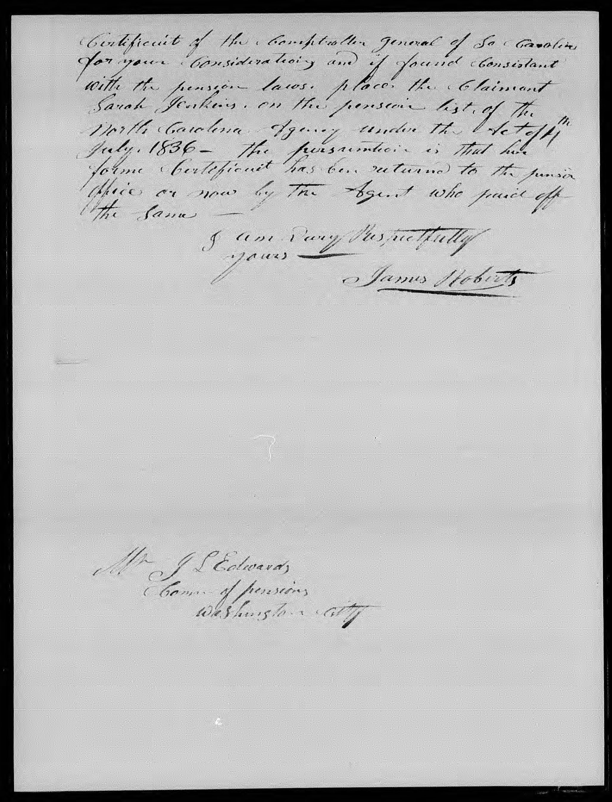 Letter from James Roberts to James L. Edwards, 31 January 1842, page 2