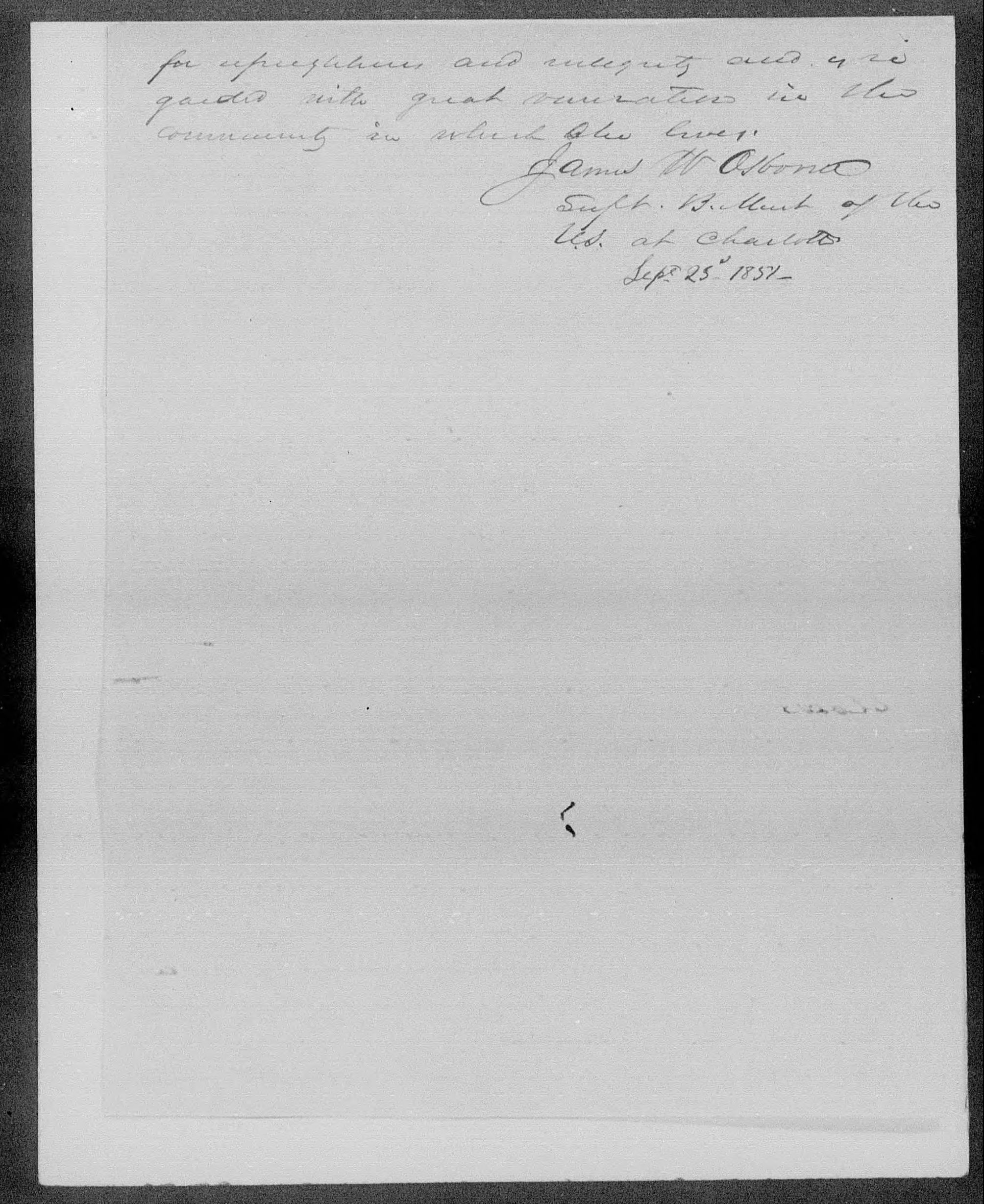 Affidavit of James W. Osborne in support of a Pension Claim for Susana Alexander, 25 September 1851, page 2