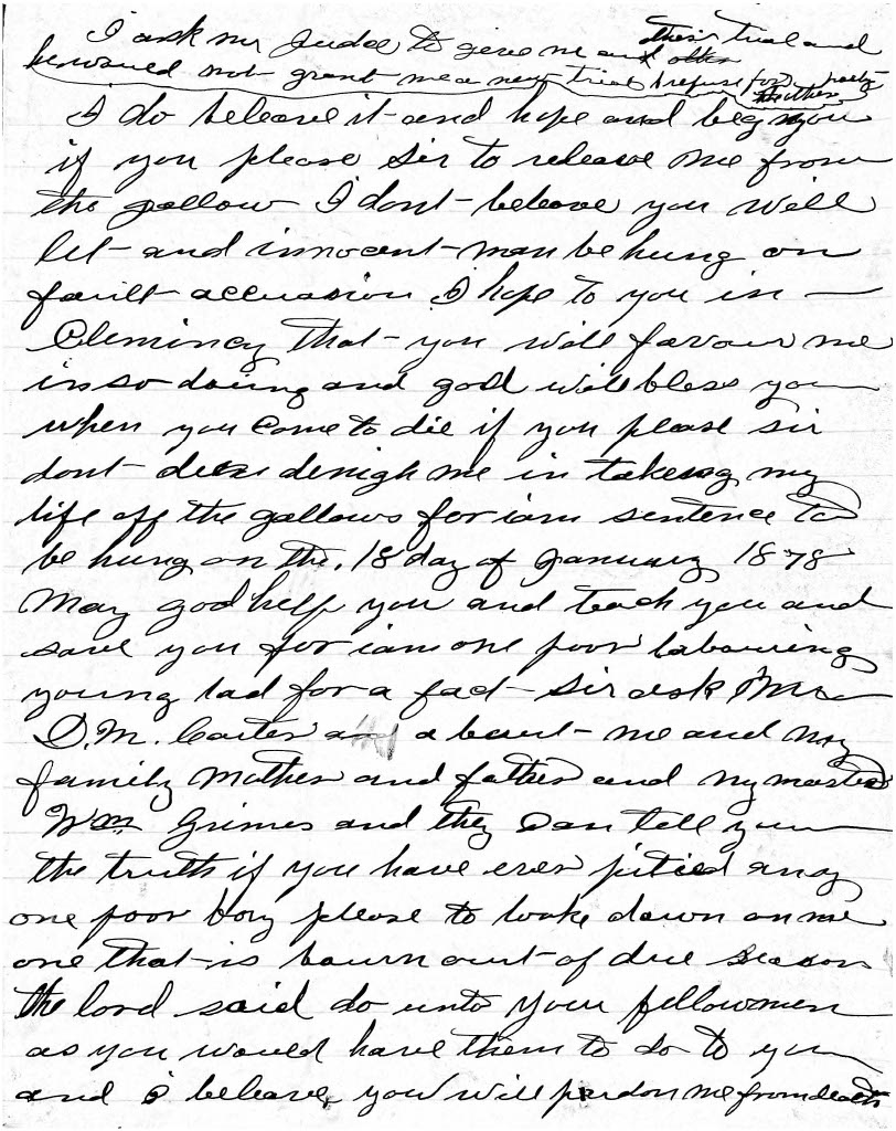 Arden A. Nelson Jr.  to ZBV December 6 1877 page 3