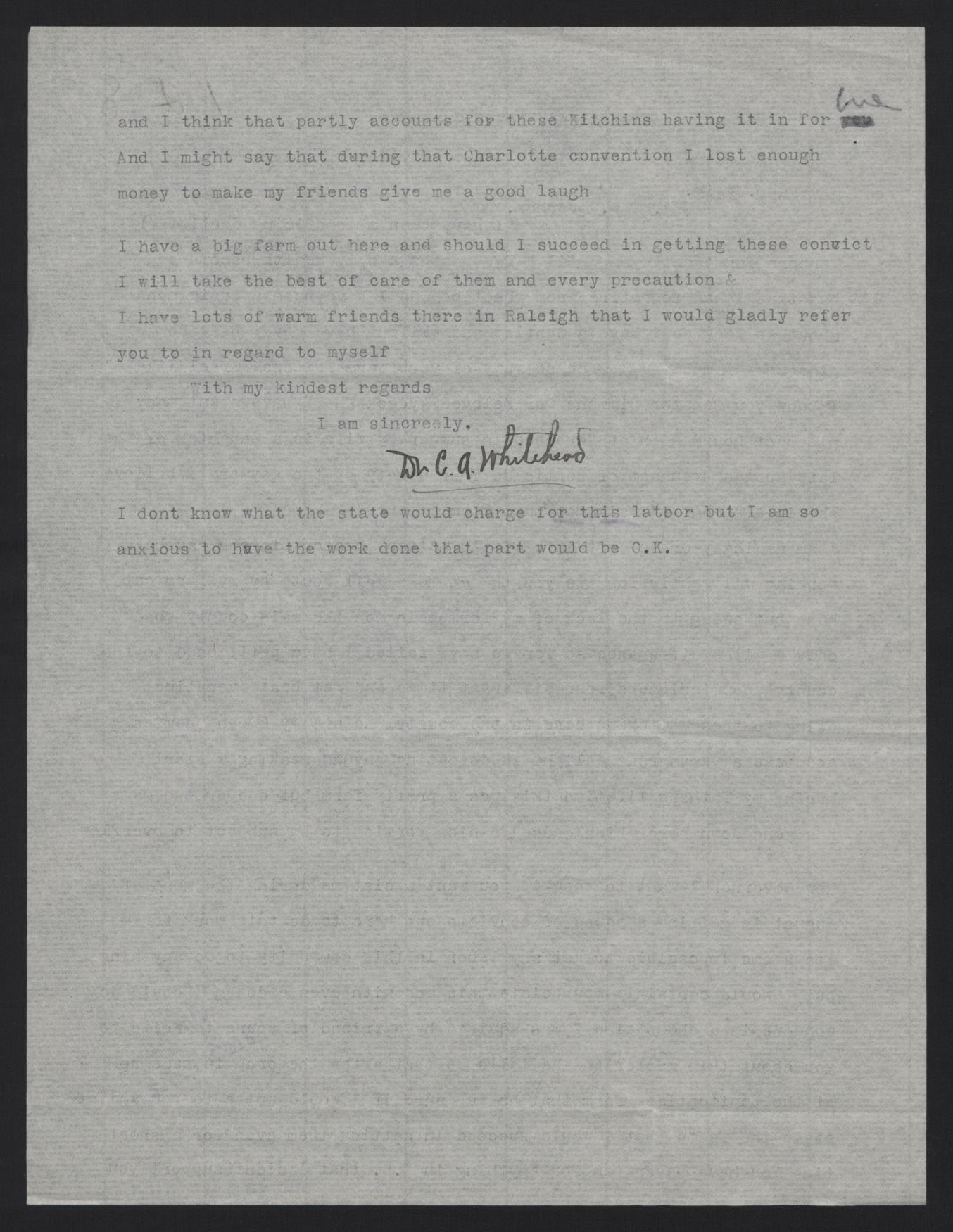 Letter from Whitehead to Craig, June 1, 1913, page 2