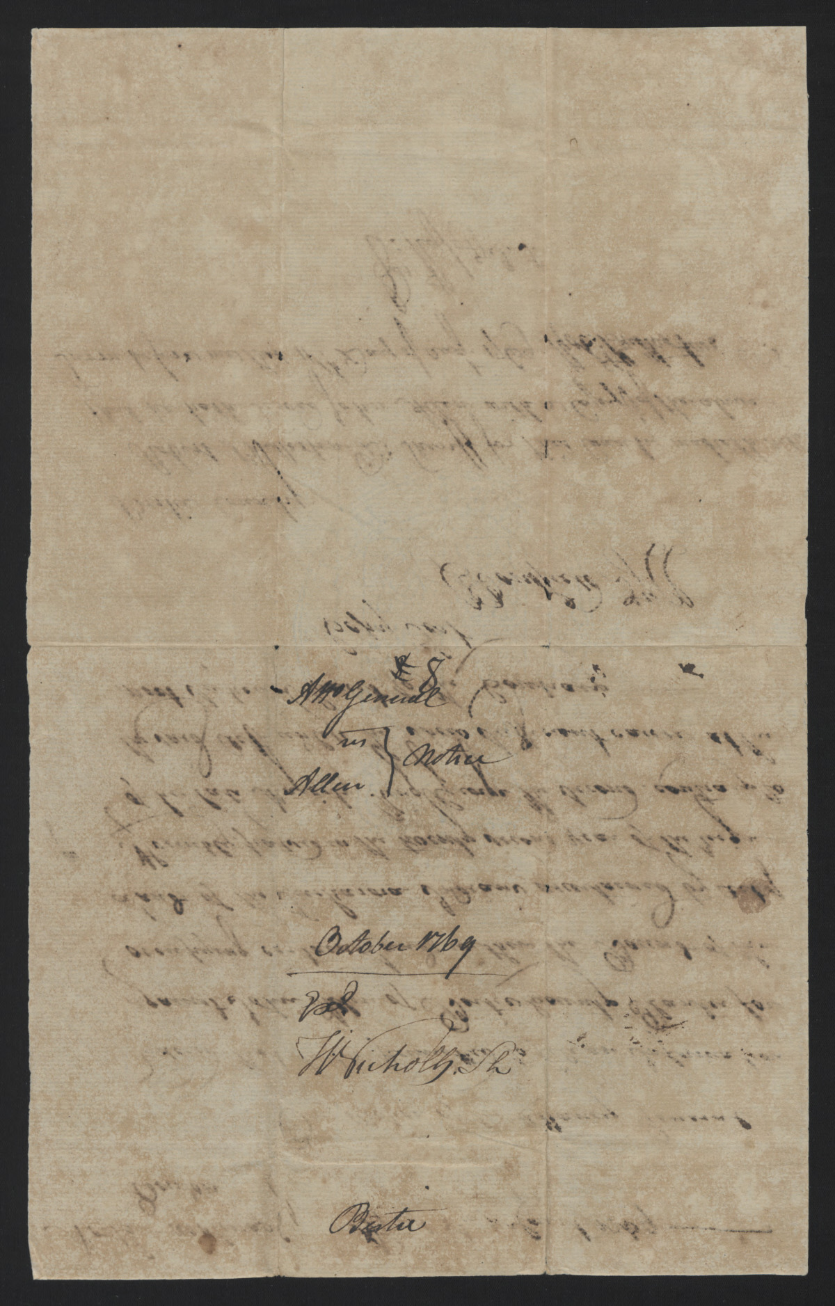 Information Against John Allen for Occupying Tuscarora Land, April 1769, page 2