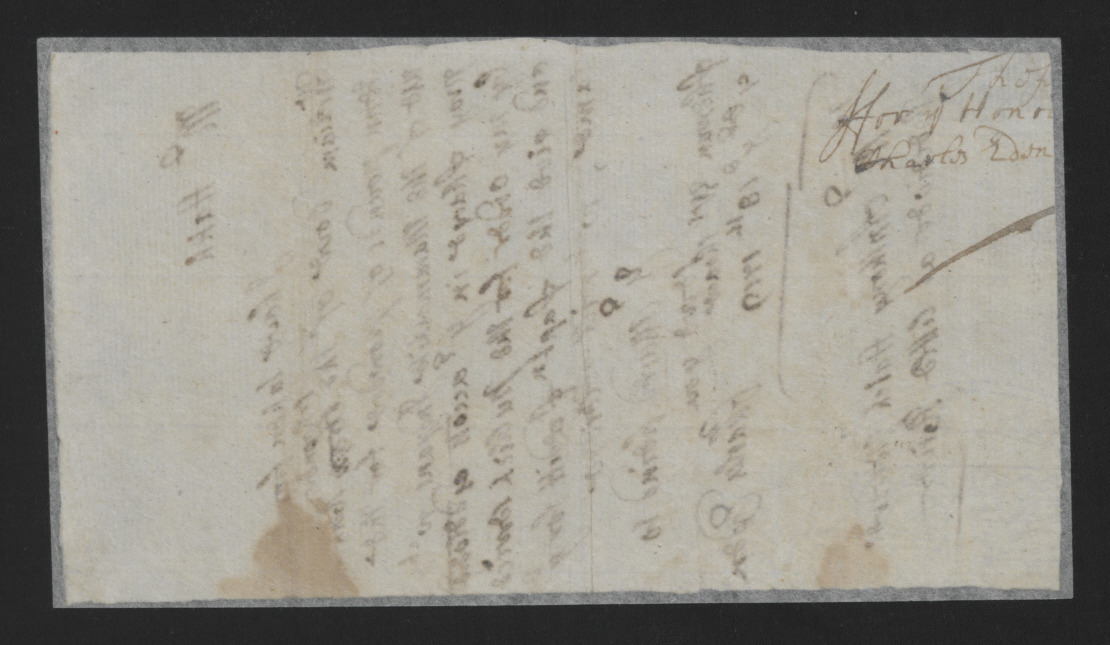 Letter from Charles Eden to Anthony Hatch, 18 November 1719, page 2