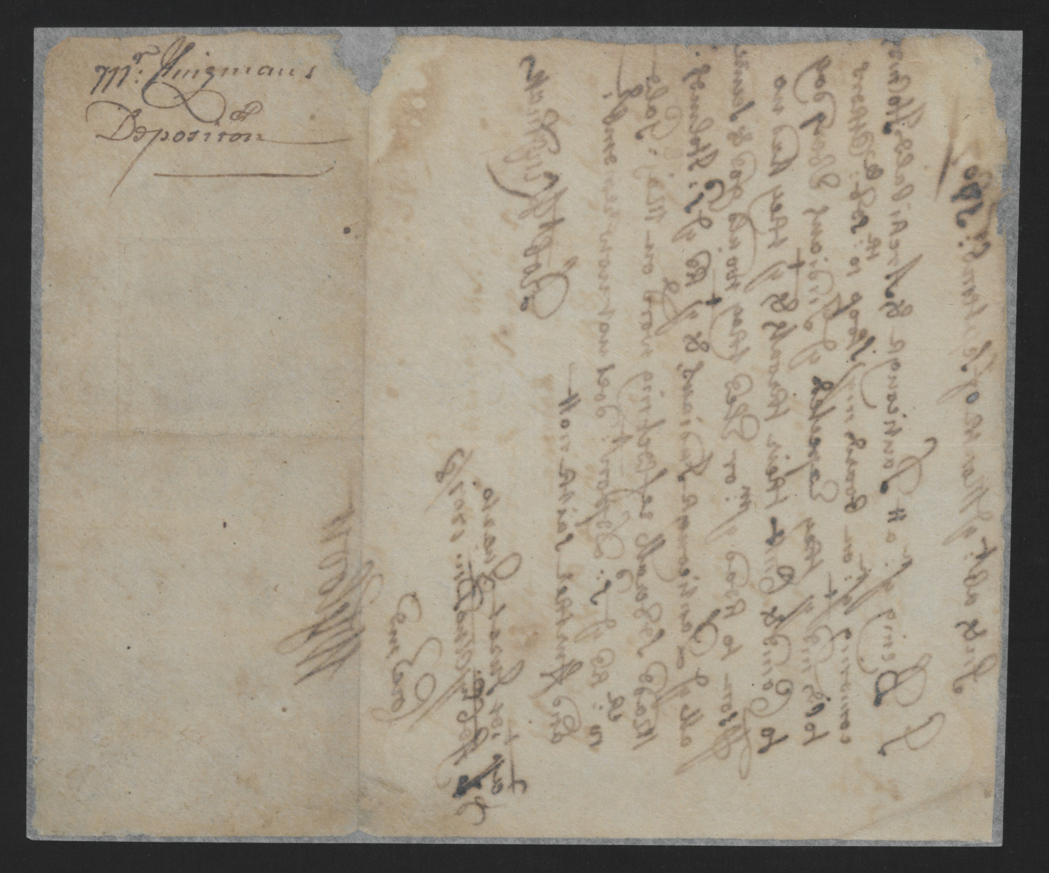 Deposition of Robert Kingsman, September 1707, page 2